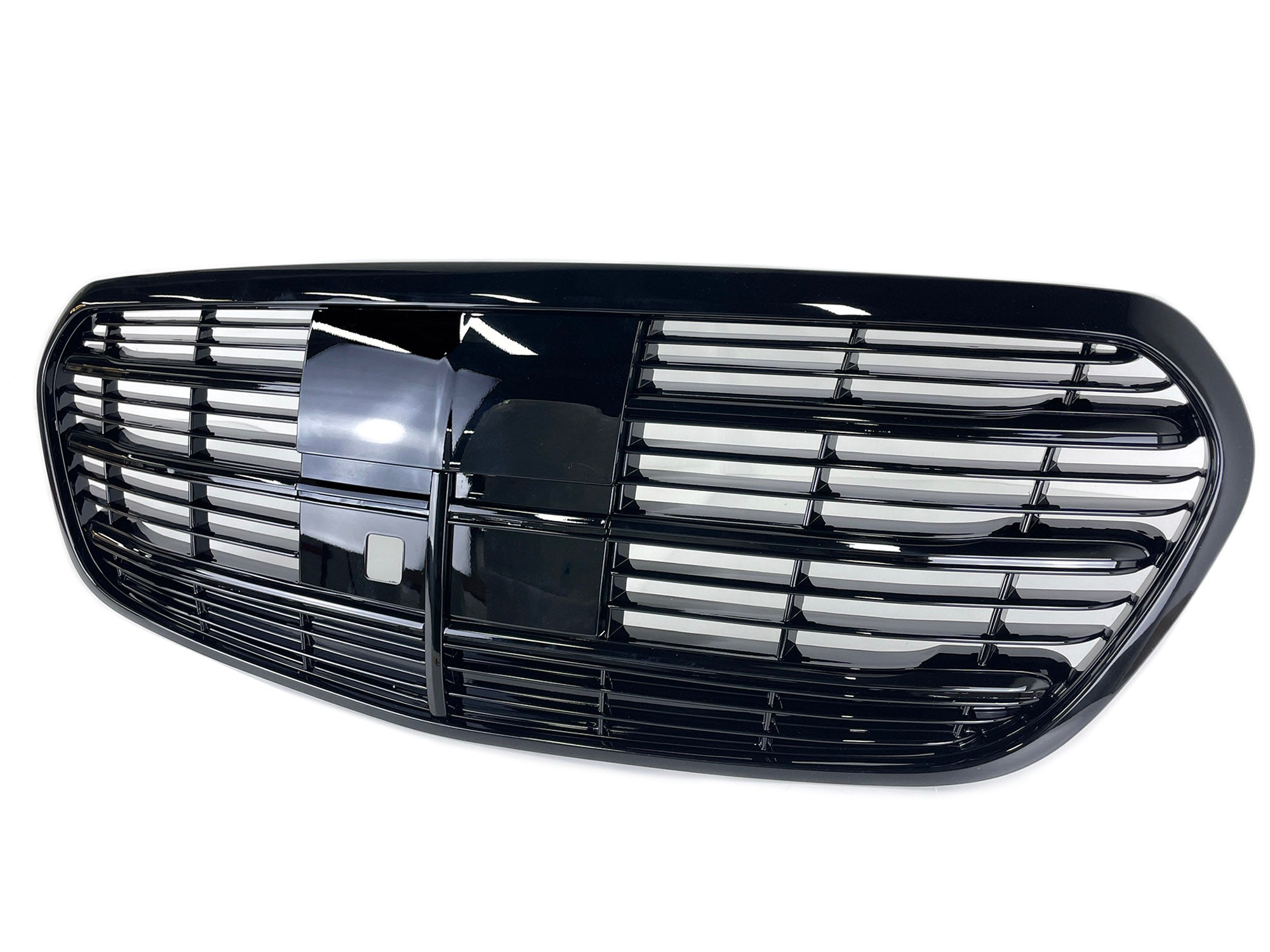 Schwarz Glanz Kühlergrill Frontgrill für Mercedes-Benz S-Klasse W223 Limo mit ACC ab20 fg300