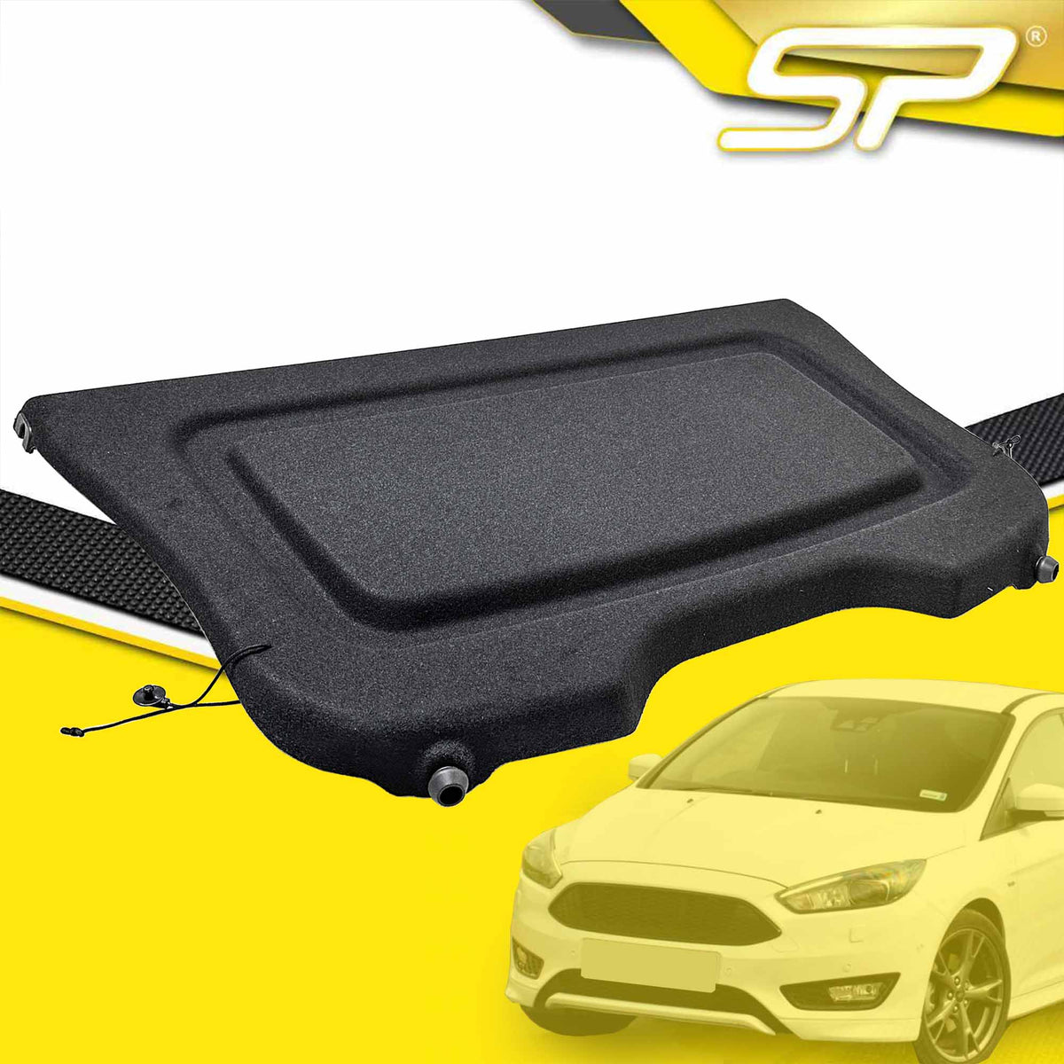 Für Ford Focus MK3 Fließheck 2011-2018 Schwarz Hutablage Laderaumabdeckung