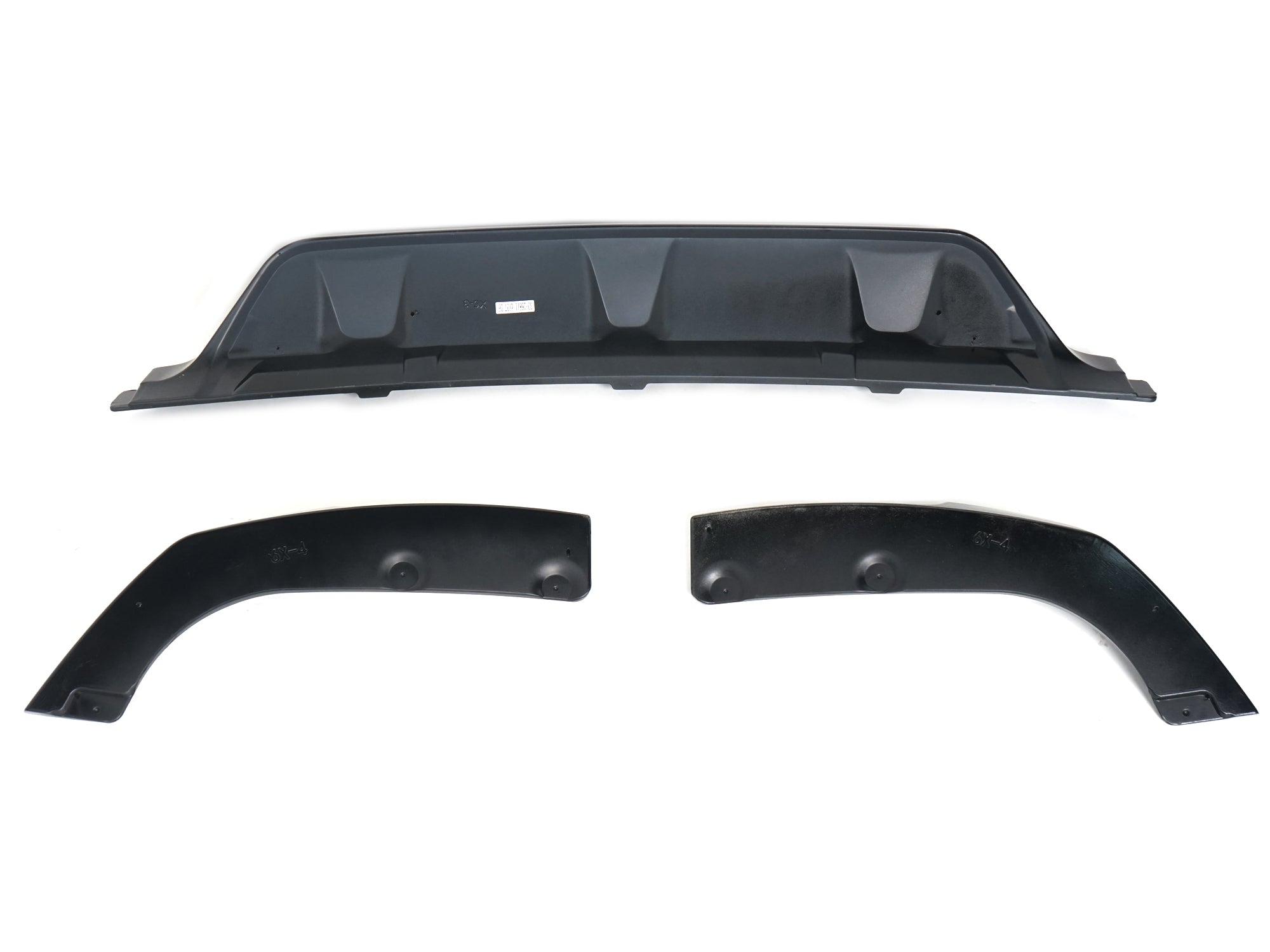 3-teilig Diffusor Heckdiffusor Schwarz Glanz für BMW X6 G06 M Paket 2019+ OHNE ABE
