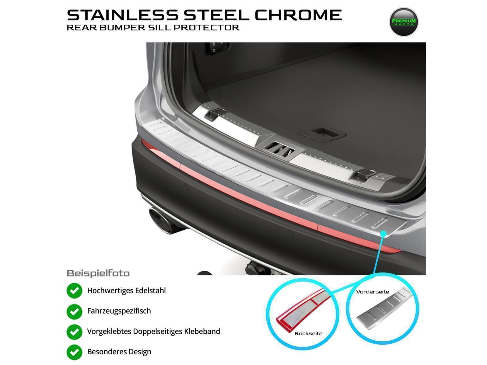 Ladekantenschutz für VW Golf 6 Variant 2009-2013 Stoßstangenschutz Edelstahl