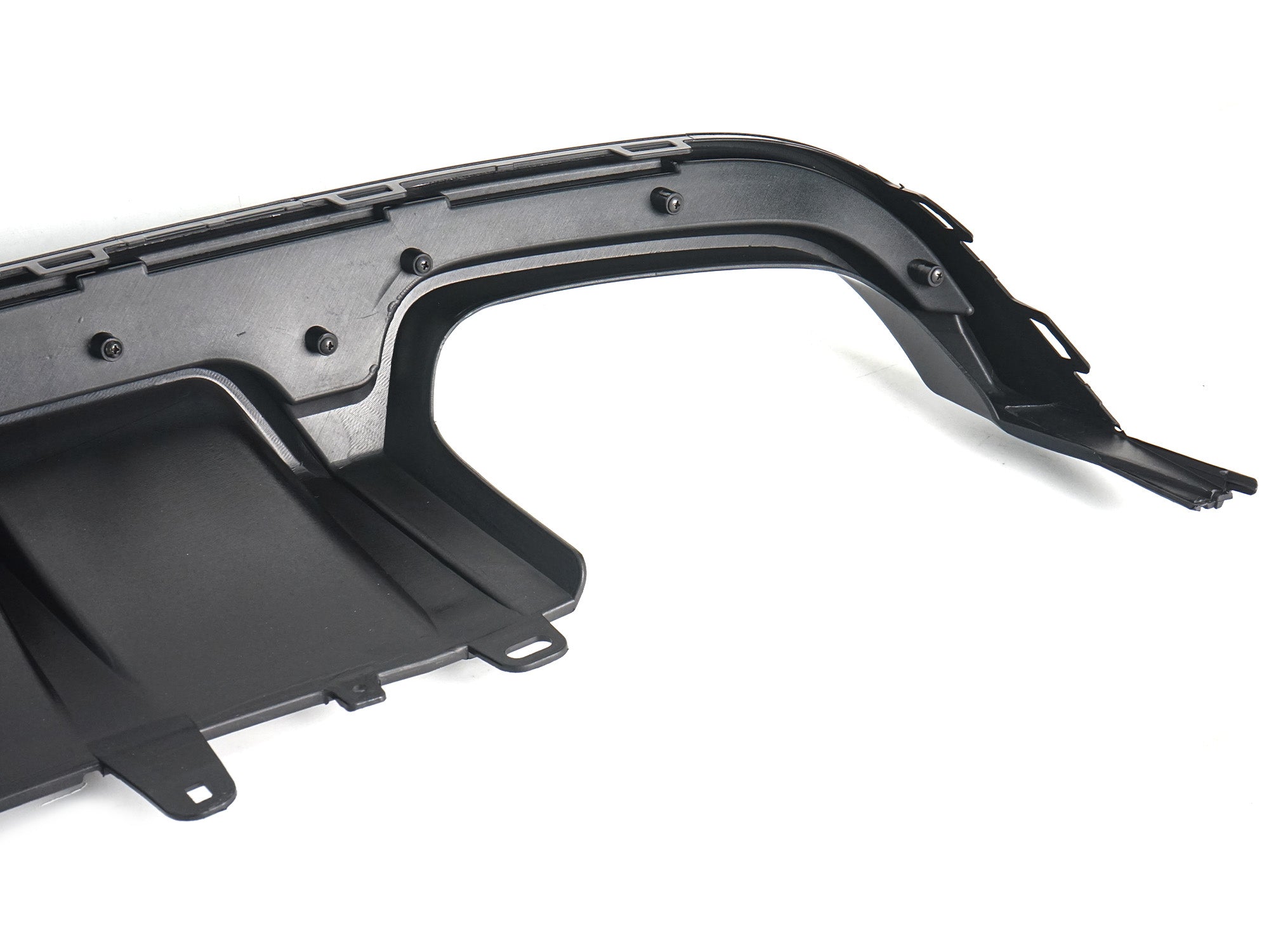 Diffusor Heckdiffusor Schwarz Glanz für AUDI A6 C7 4G Limo Avant S Line 15-18