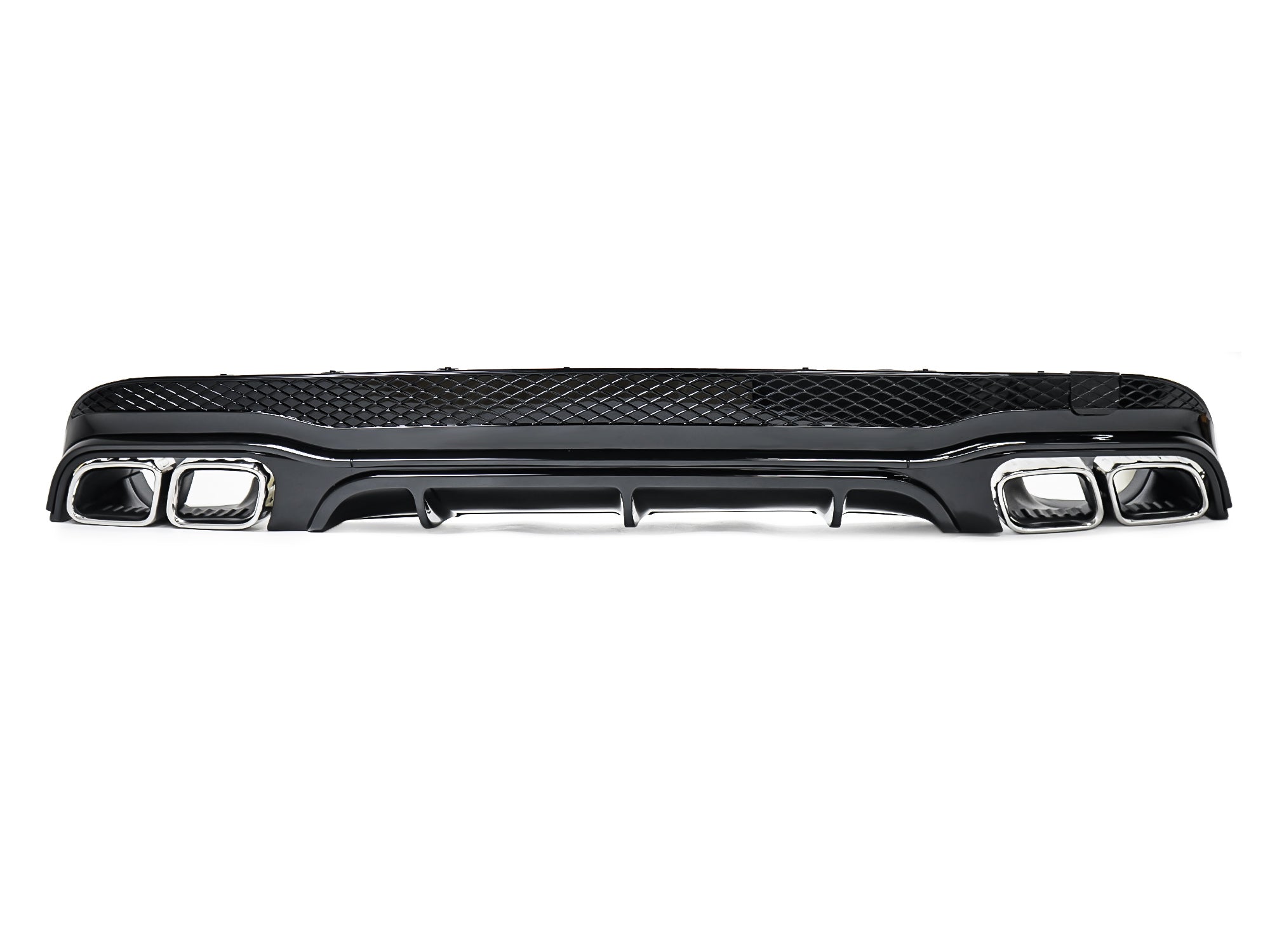Schwarz Heckdiffusor Chrom Endrohre für Mercedes-Benz E Kl. C207 A207 AMG Line 13-16