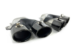 Schwarz Heckdiffusor Diffusor Für Mercedes W205 S205 Ohne Sport Line Doppelrohr