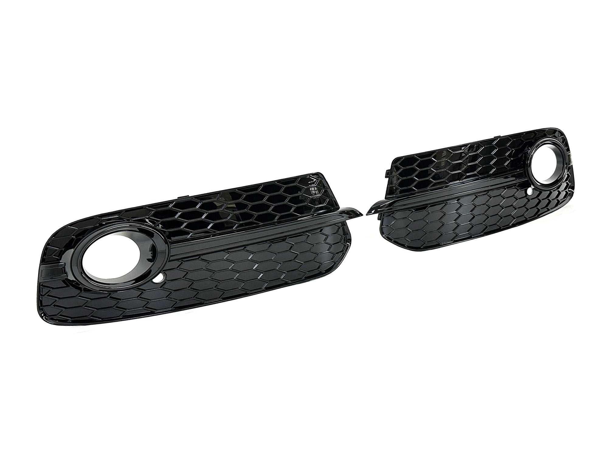 Lüftungsgitter Nebelscheinwerfer Grill Schwarz für Audi Q5 8R Serien. 2013-2017