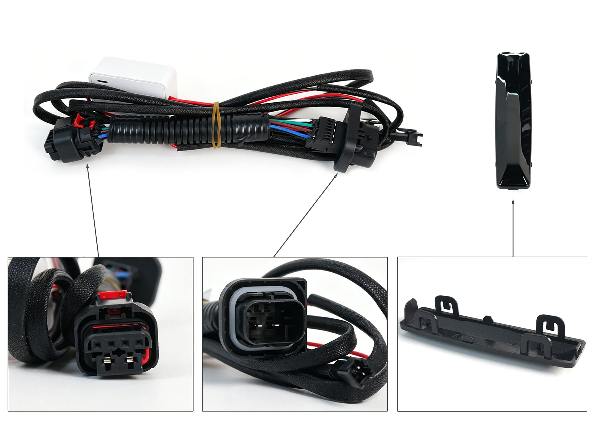Schwarz Einsteg LED Kühlergrill Frontgrill Grill Nieren für BMW X3 G01 X4 G02 22+ LCI