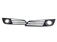 Lüftungsgitter Blenden Grill Gitter Schwarz Chrom für Audi A8 D4 4H 09-13 vor Facelift