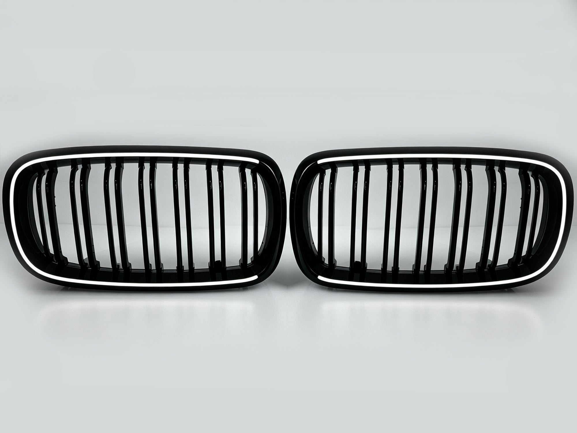Schwarz LED Kühlergrill Grill Frontgrill für BMW X5 F15 X6 F16 14-18
