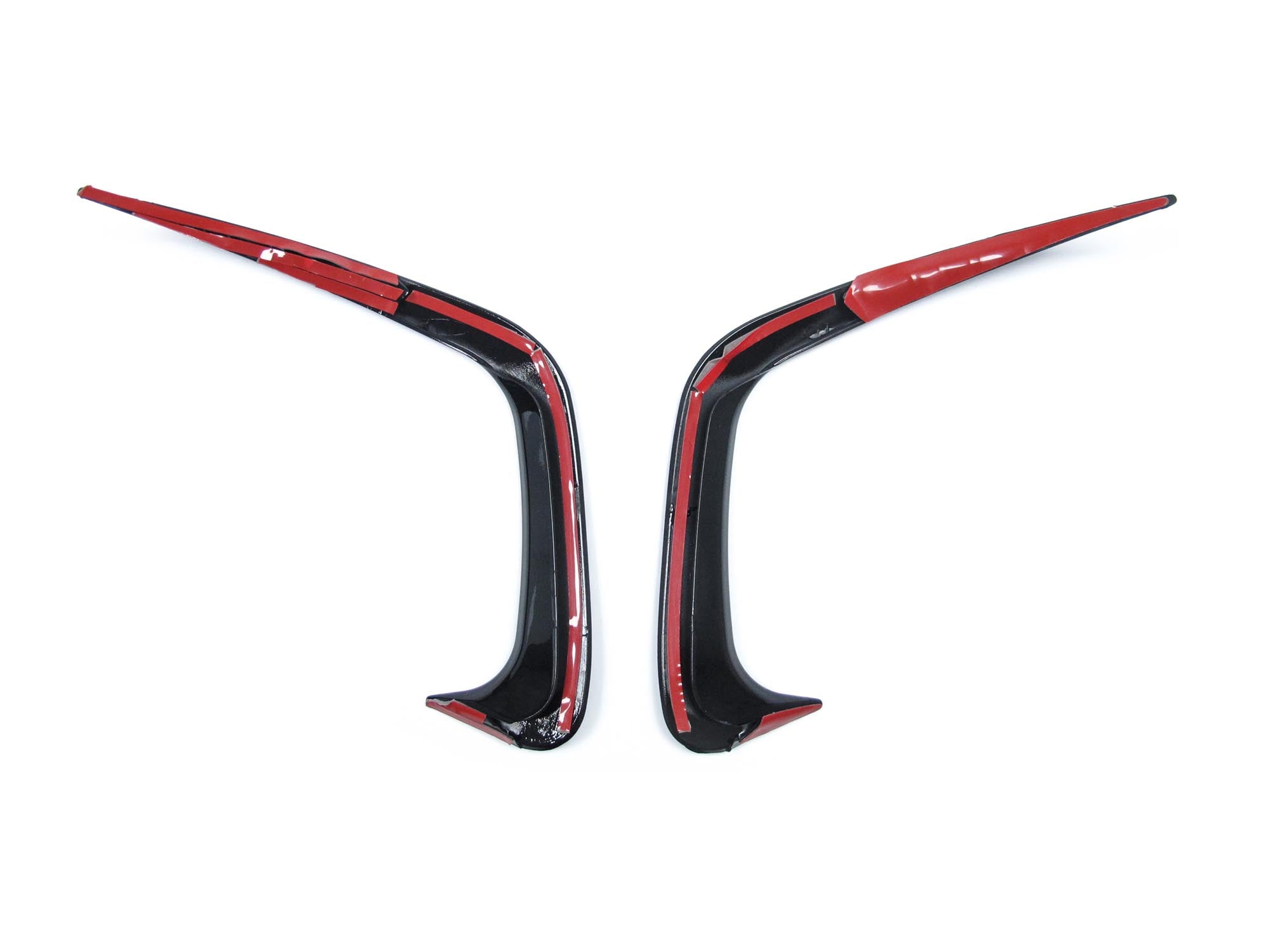 Stoßstange Heck Aero Flaps Canard Schwarz für BMW 3er G20 M Paket 2019-2022 vor LCI
