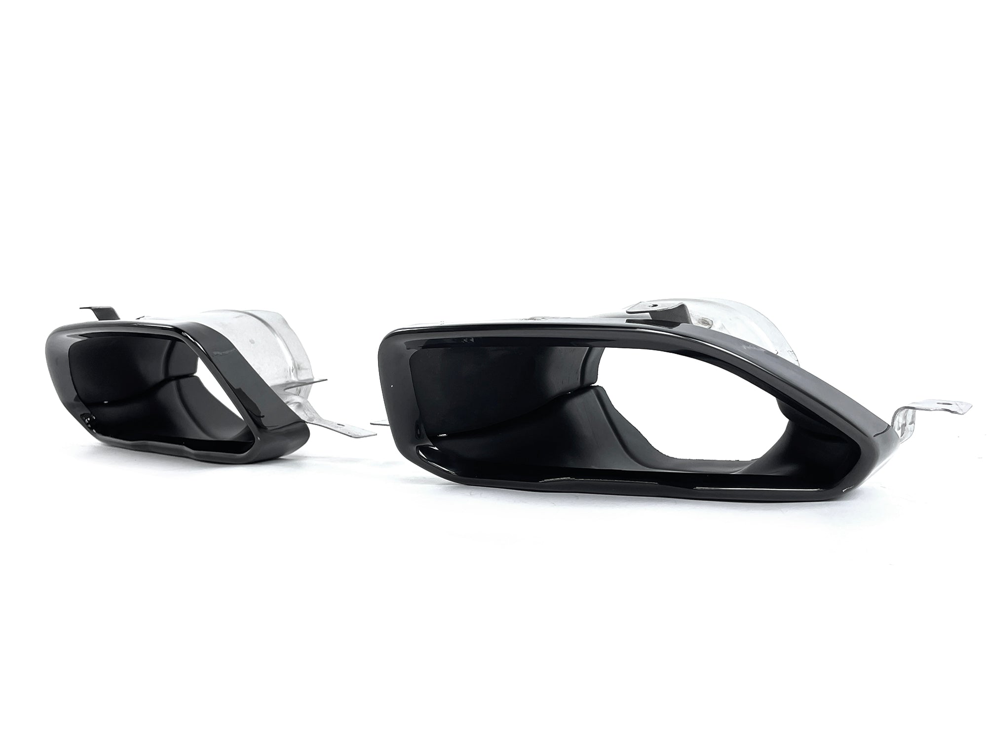 M340i Look Auspuffblenden Endrohre Schwarz für BMW 3er G20 G21 M Sport 4er G26 M240i i4 2019+