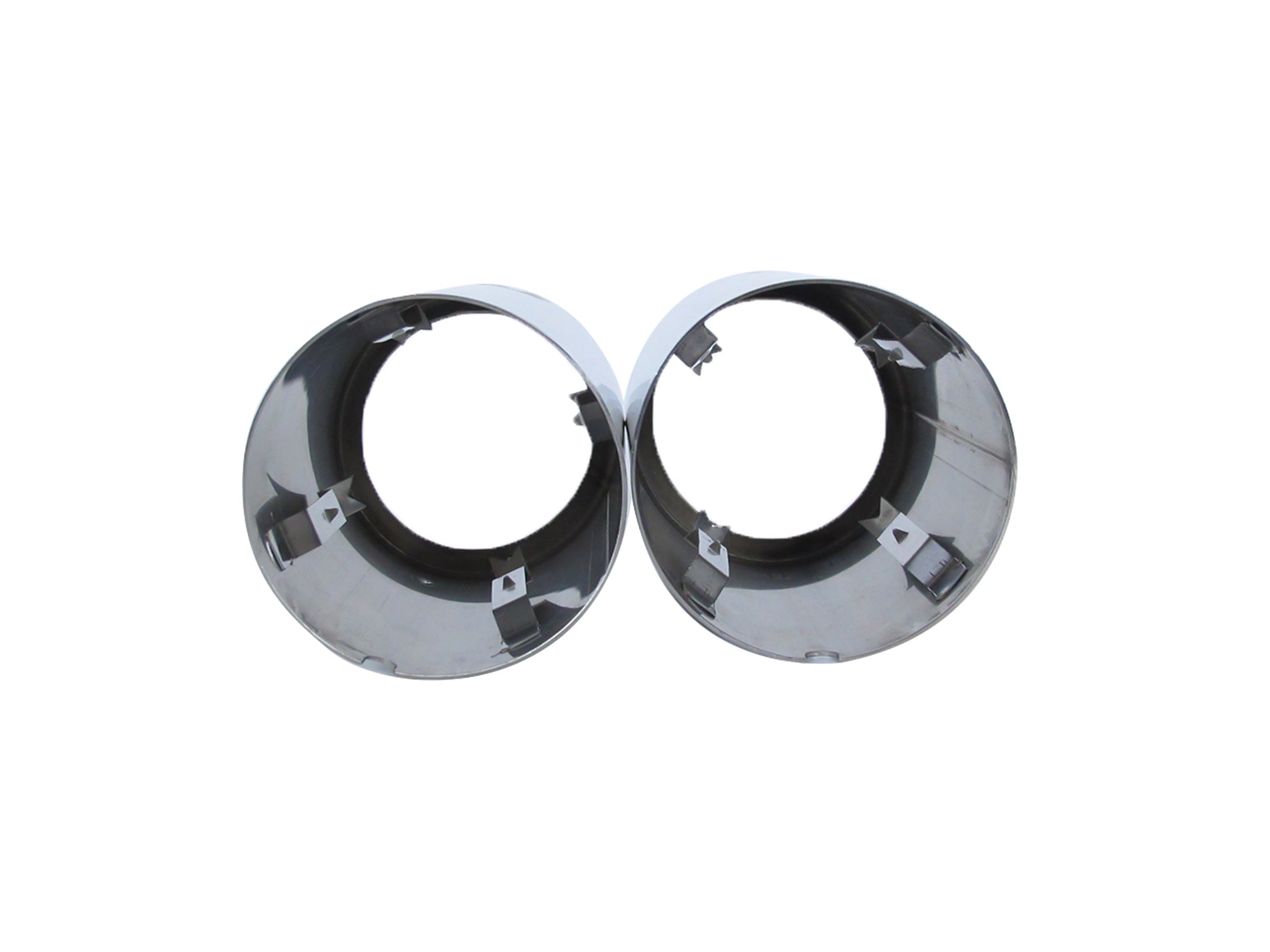 80mm Chrom Edelstahl Auspuff Auspuffblenden Endrohrblende für VW Tiguan 5N Passat B6 B7 CC