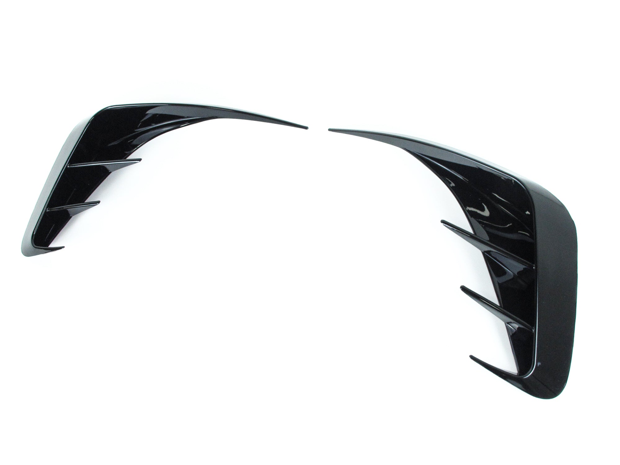 Stoßstange Heck Aero Flaps Canard Schwarz für BMW 3er G20 M Paket 19-22 vor LCI
