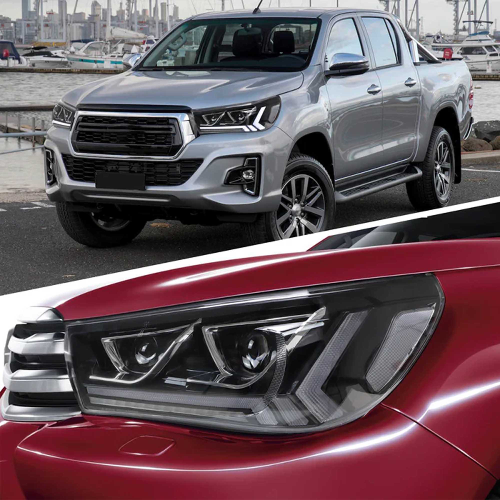 LED Frontscheinwerfer Scheinwerfer Für Toyota Hilux Revo 2015-2020