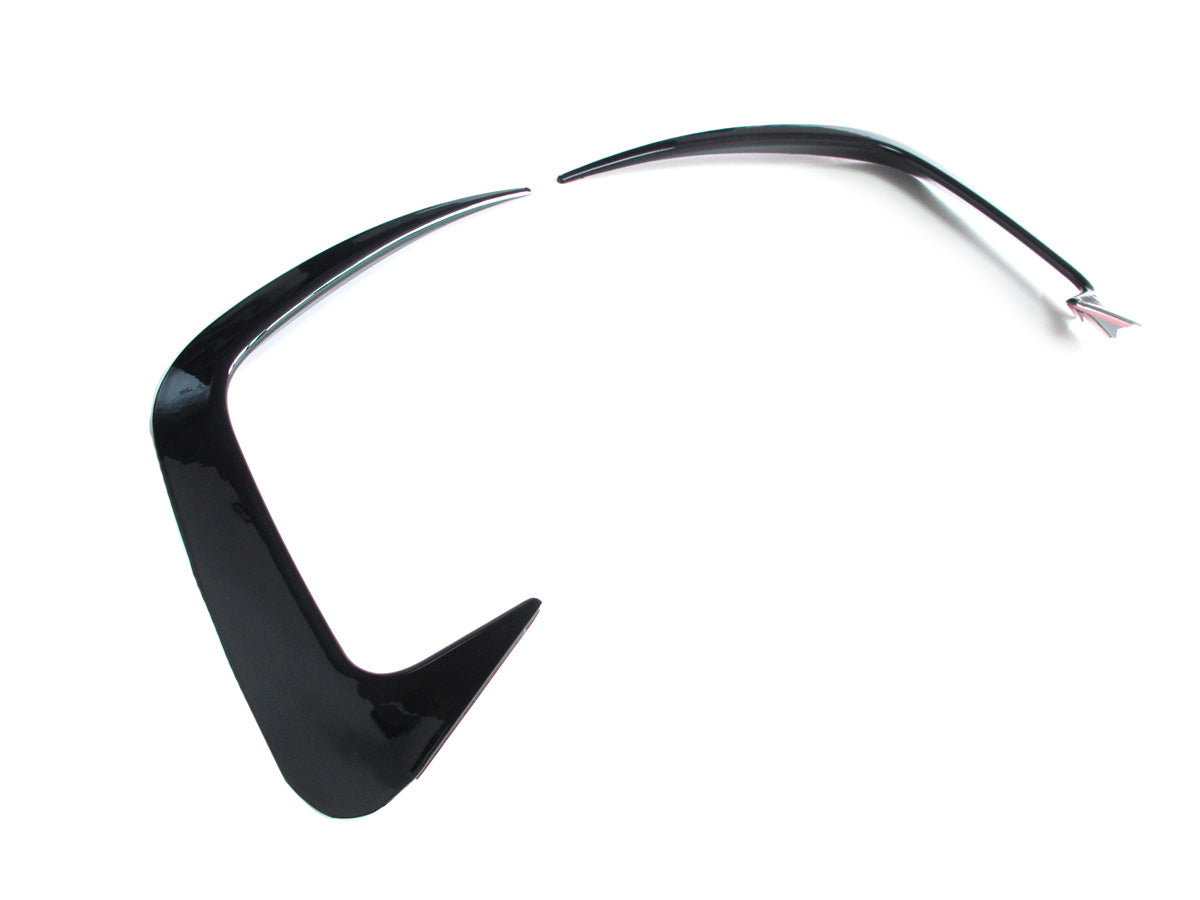 Stoßstange Heck Aero Flaps Canard Schwarz für BMW 3er G20 M Paket 2019-2022 vor LCI
