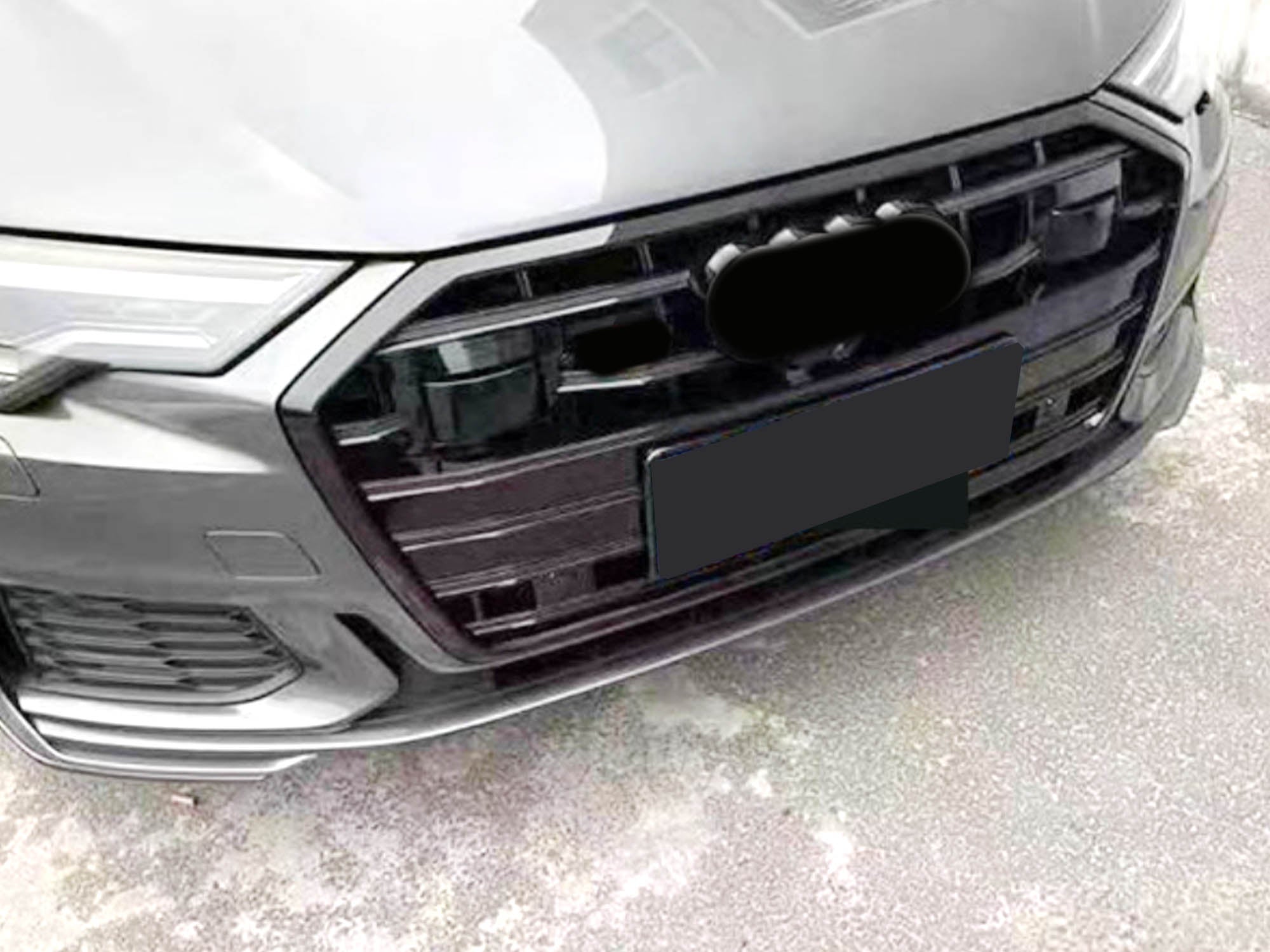 Schwarz Kühlergrill Grill für Audi A6 S6 C8 S Line mit ACC 2018-2023 fg321