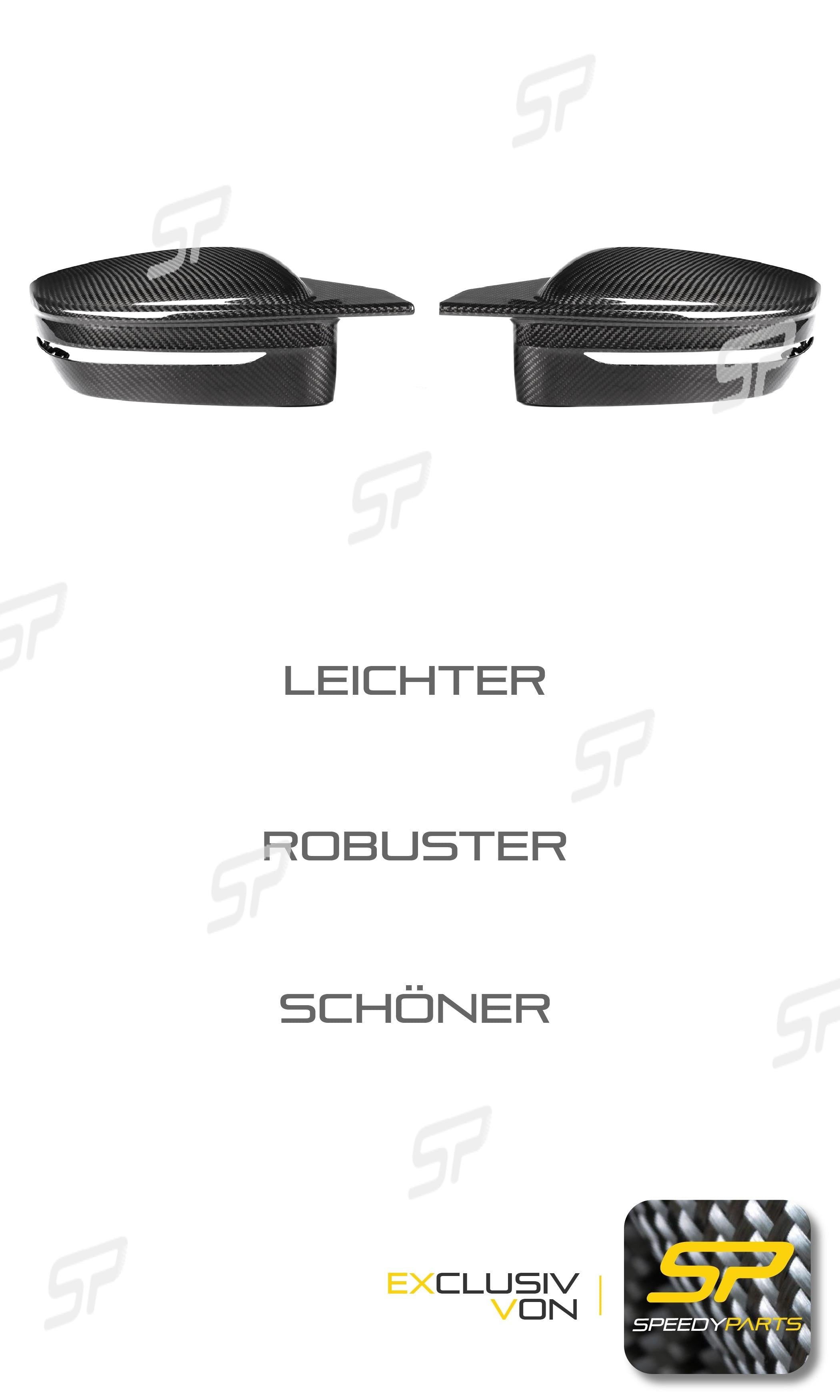 Spiegelkappen Außenspiegelkappen 100% Echt Carbon Fiber Passend für G42 G20 G21 G22 G23 G26 G28 mc153
