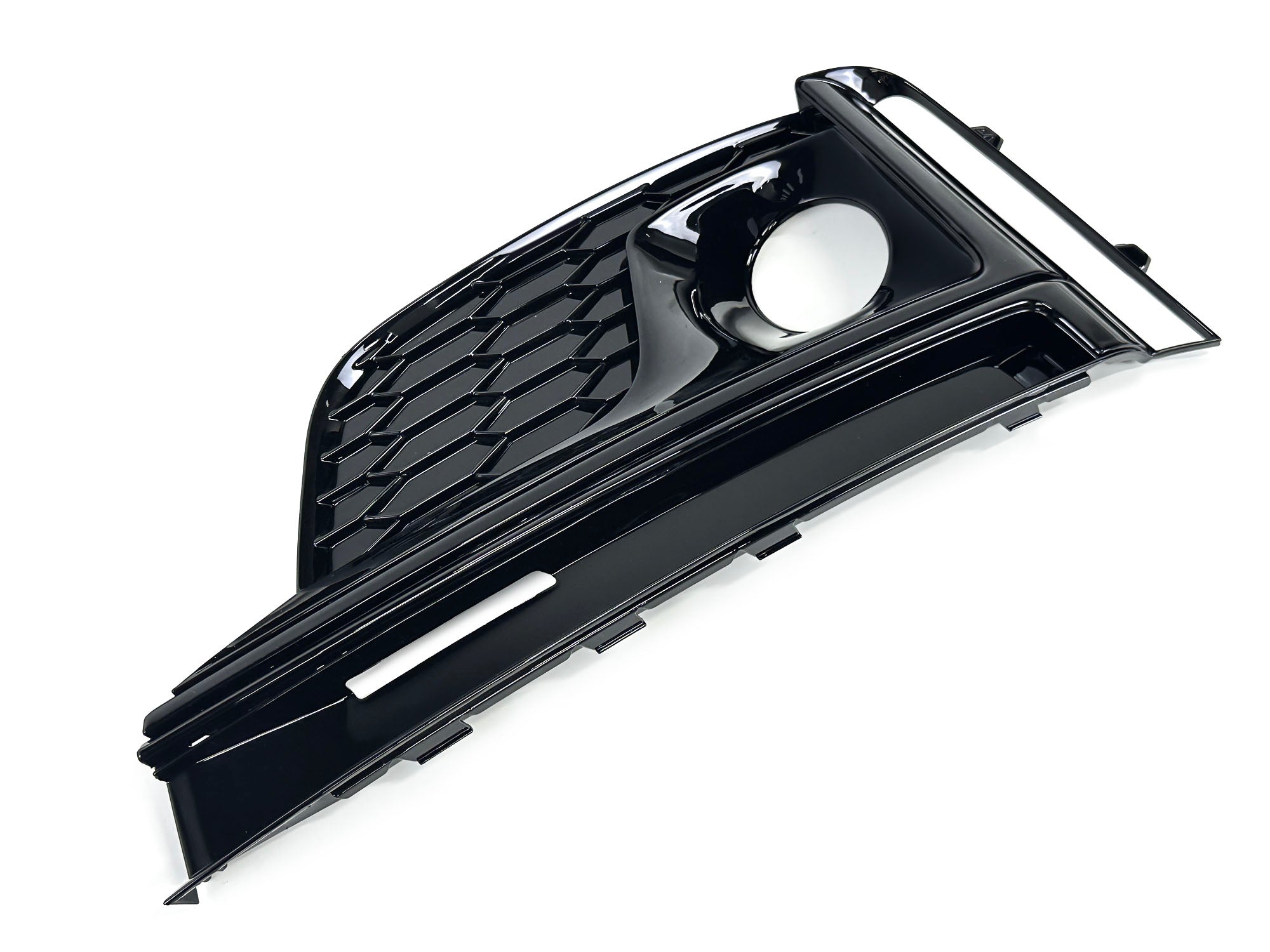 Lüftungsgitter Nebelscheinwerfer Gitter Sport Blenden Schwarz für Audi A5 F5 S-Line 2016-2019 VFL