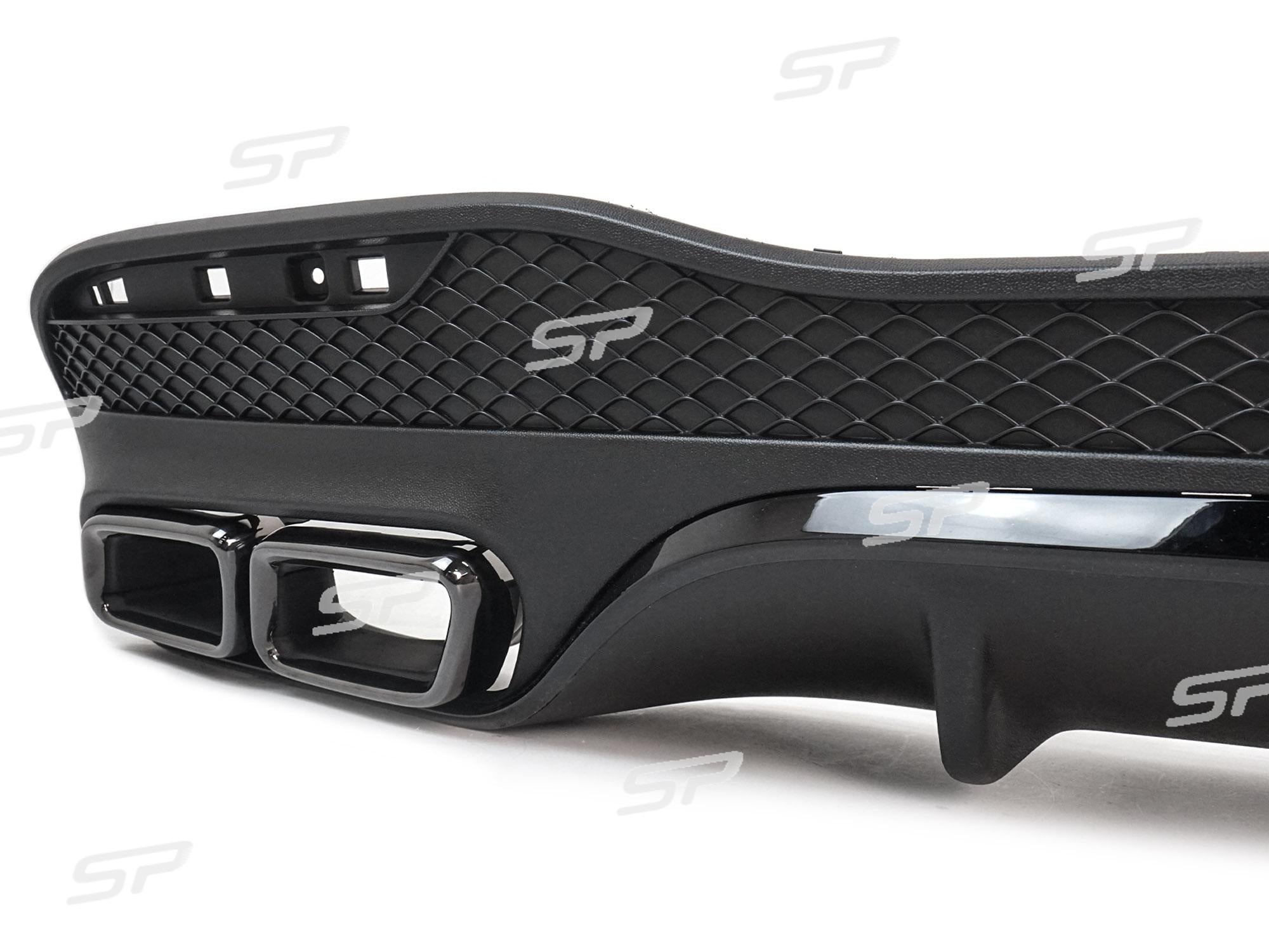 Schwarz Heckdiffusor Endrohre für Mercedes GLE W166 SUV AMG Line MOPF 15-18