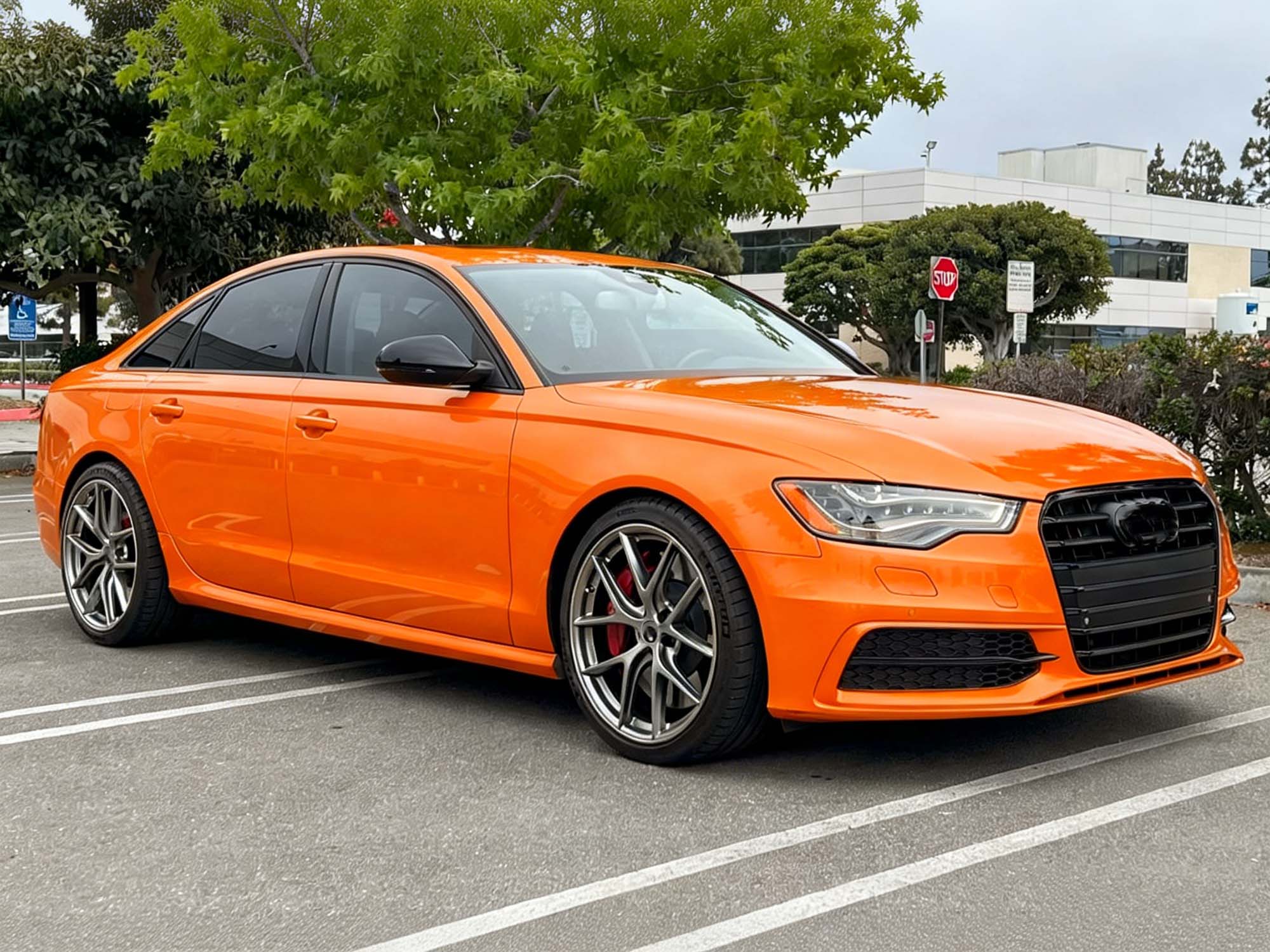 Schwarz Glanz Kühlergrill Grill für AUDI A6 C7 S6 4G Limo Avant 11-14 vor MOPF