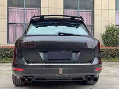 Schwarz Glanz Auspuffblenden Endrohre Auspuff Blende für VW Touareg II 2011-2018 et335