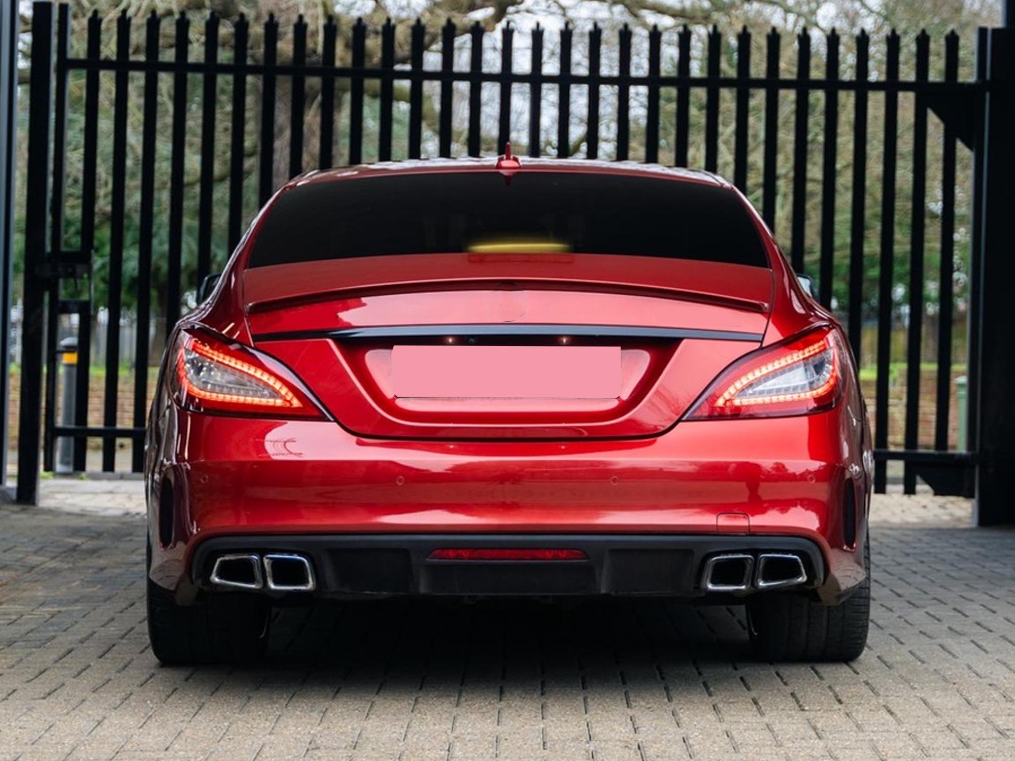 Heckdiffsor Endrohre Chrom für Mercedes CLS W218 C218 AMG Line 2011-2017