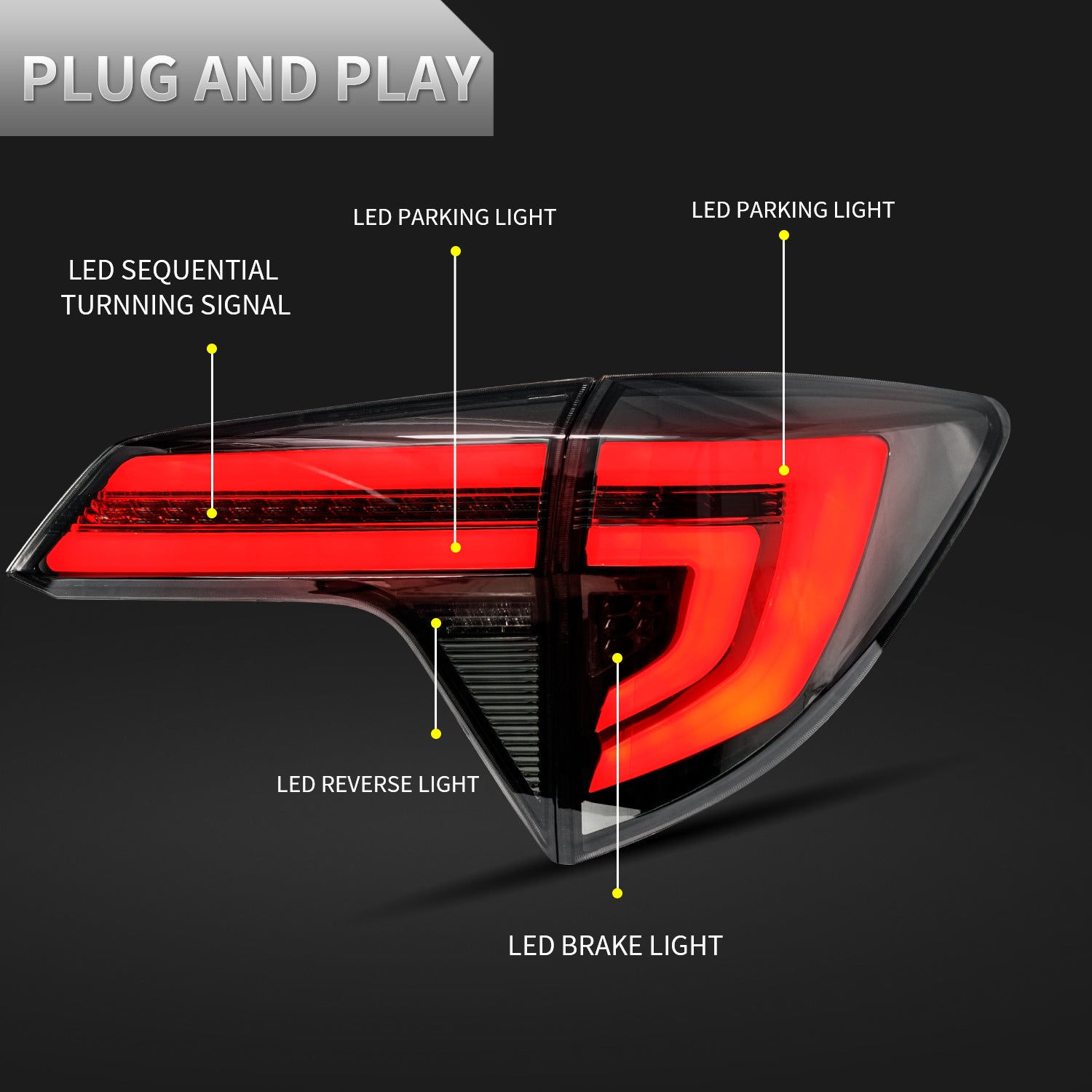 Rauch LED Rückleuchte Rücklicht Blinker Für Honda HR-V 2016-2018
