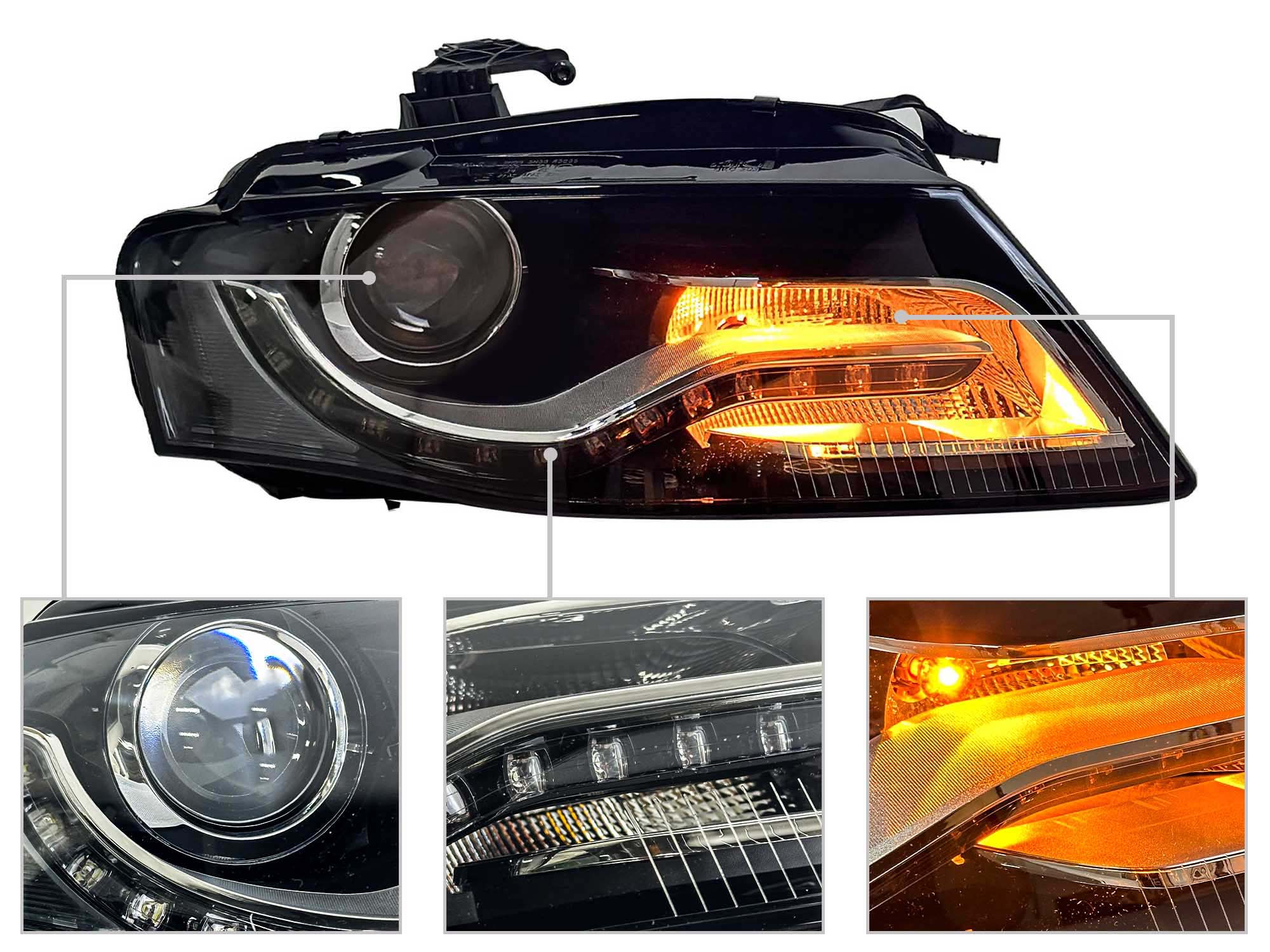 Scheinwerfer Frontscheinwerfer Rechts für Audi A4 8K 2007-2011 Xenon D3S LED