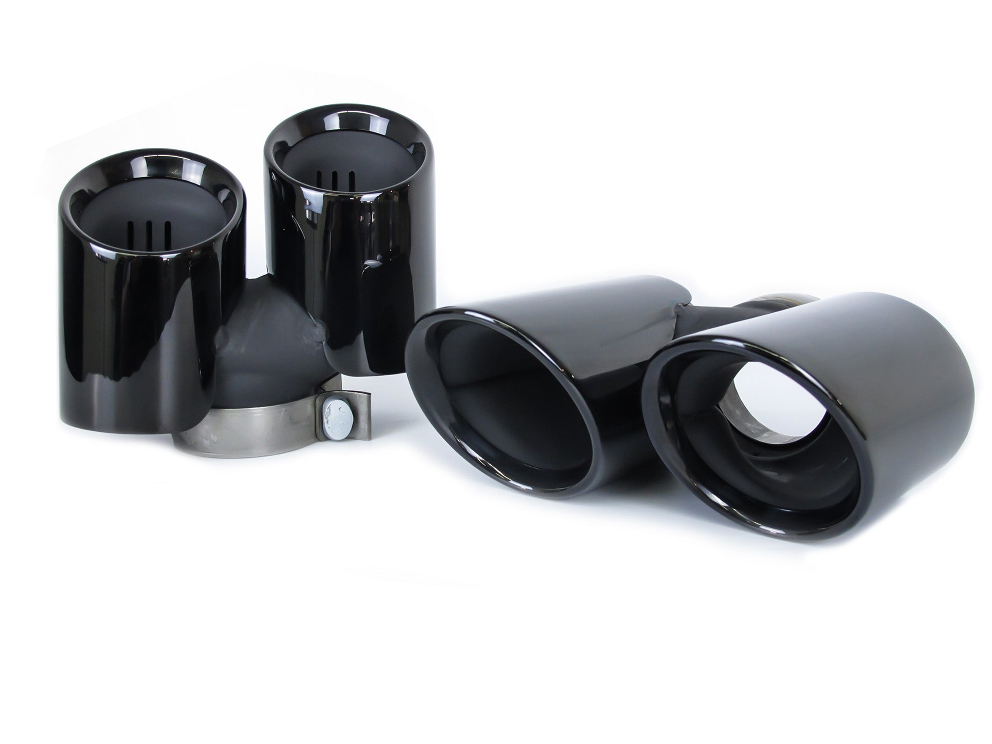 Auspuffblenden Exhaust Endrohre Auspuff Blenden für Porsche Carrera 911 991.1 2013-2015