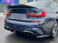 Schwarz Glanz Endrohr Auspuffblende für BMW G42 G20 G21 G22 G23 G26 Rohr 60-63mm