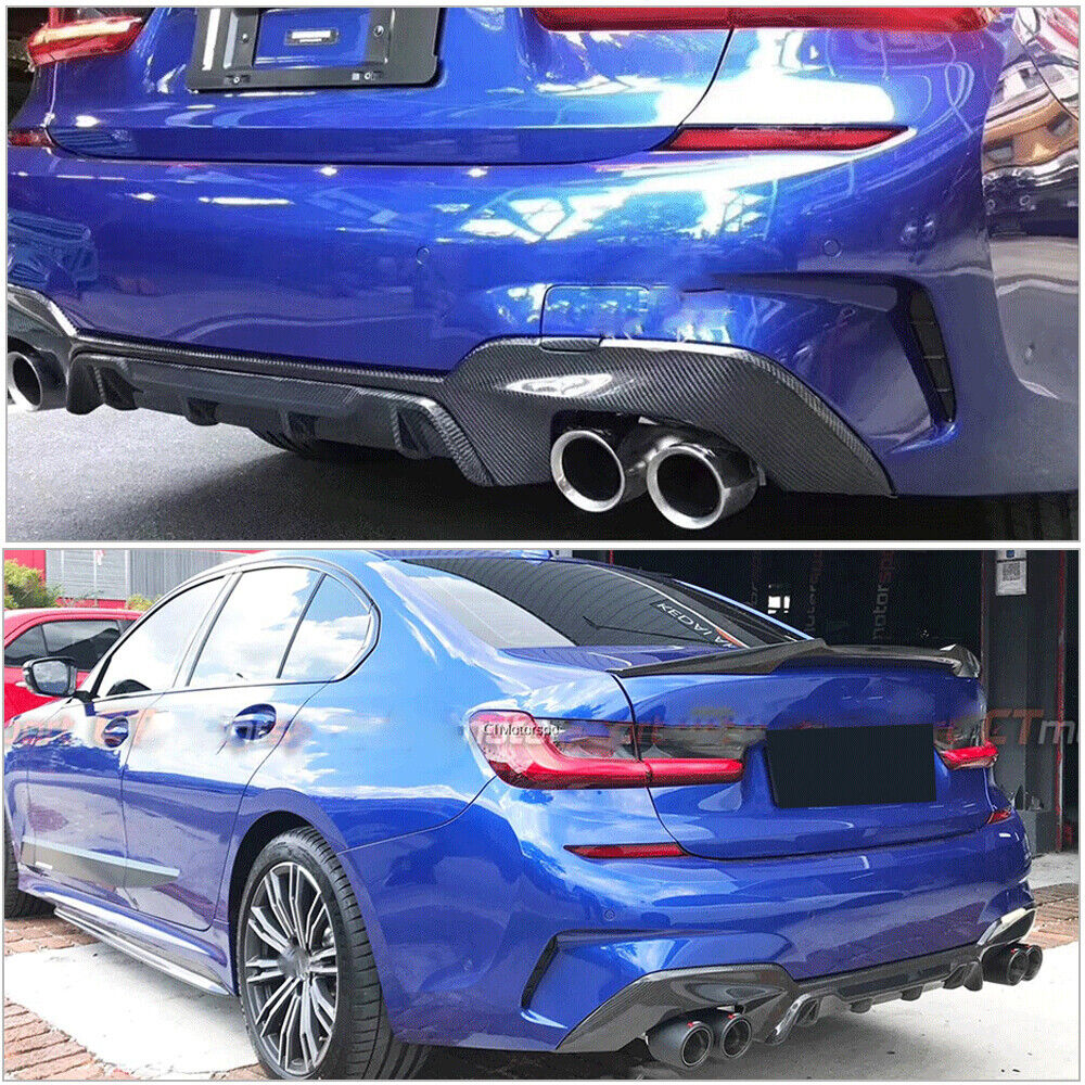 Heckdiffusor BMW G20 DM Heckdiffusor Schwarz/carbon Für BMW G20 G21 M340i Mit M-Paket – Sportlicher Look Für Dein 3er Coupé