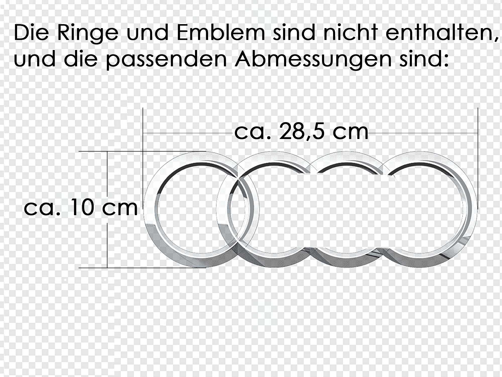 Grill Wabengrill Kühlergrill Schwarz für AUDI A4 B8 Limo Avant 2007-2011 fg197