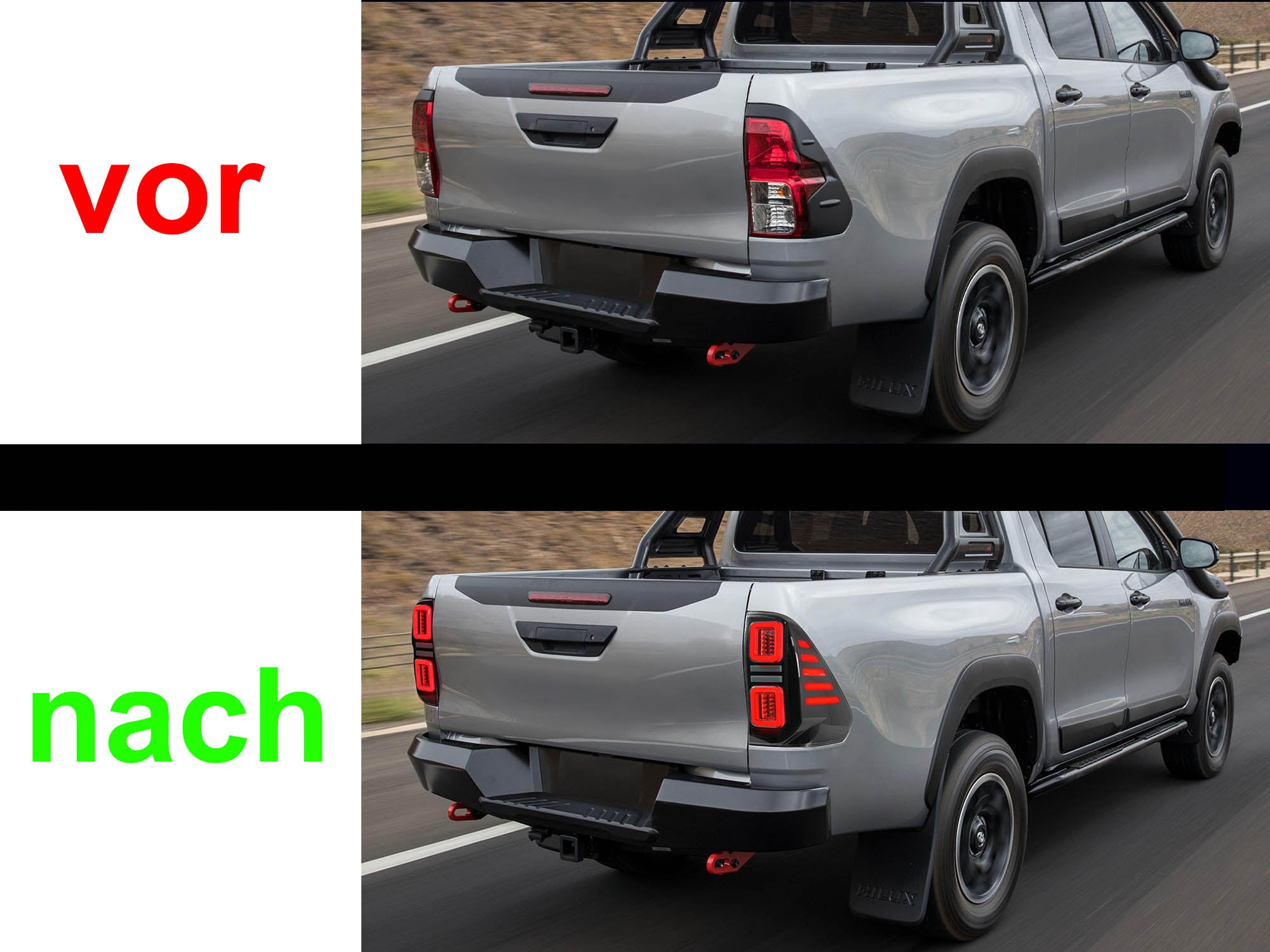 NEU LED Rückleuchten Heckleuchten Rücklicht Für Toyota Hilux Revo 2015-2020