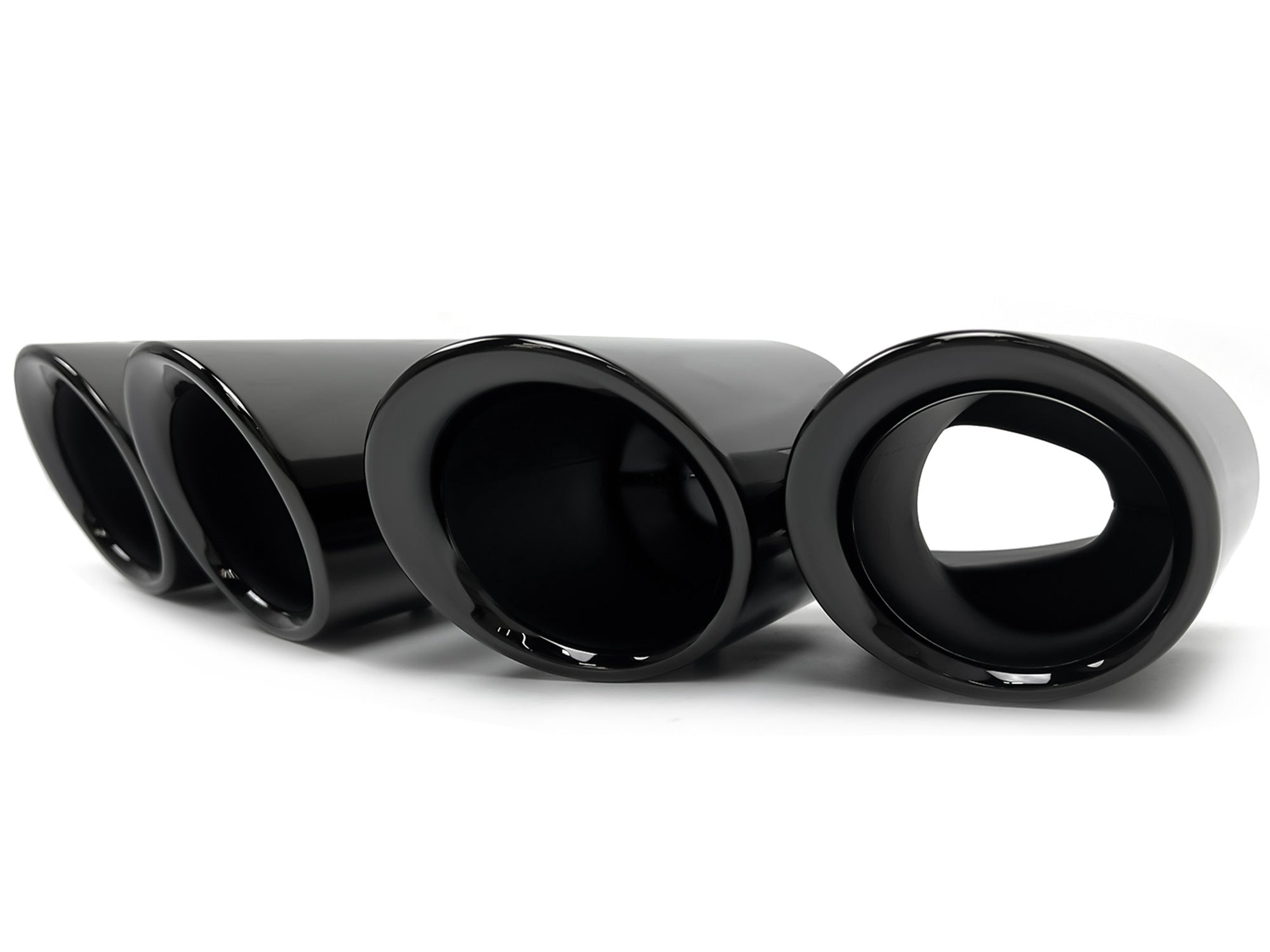 Sport Auspuff Auspuffblenden Endrohre Schwarz GTS Optik für Porsche Panamera 2018 2019 2020 2021 2022 Benzin et158