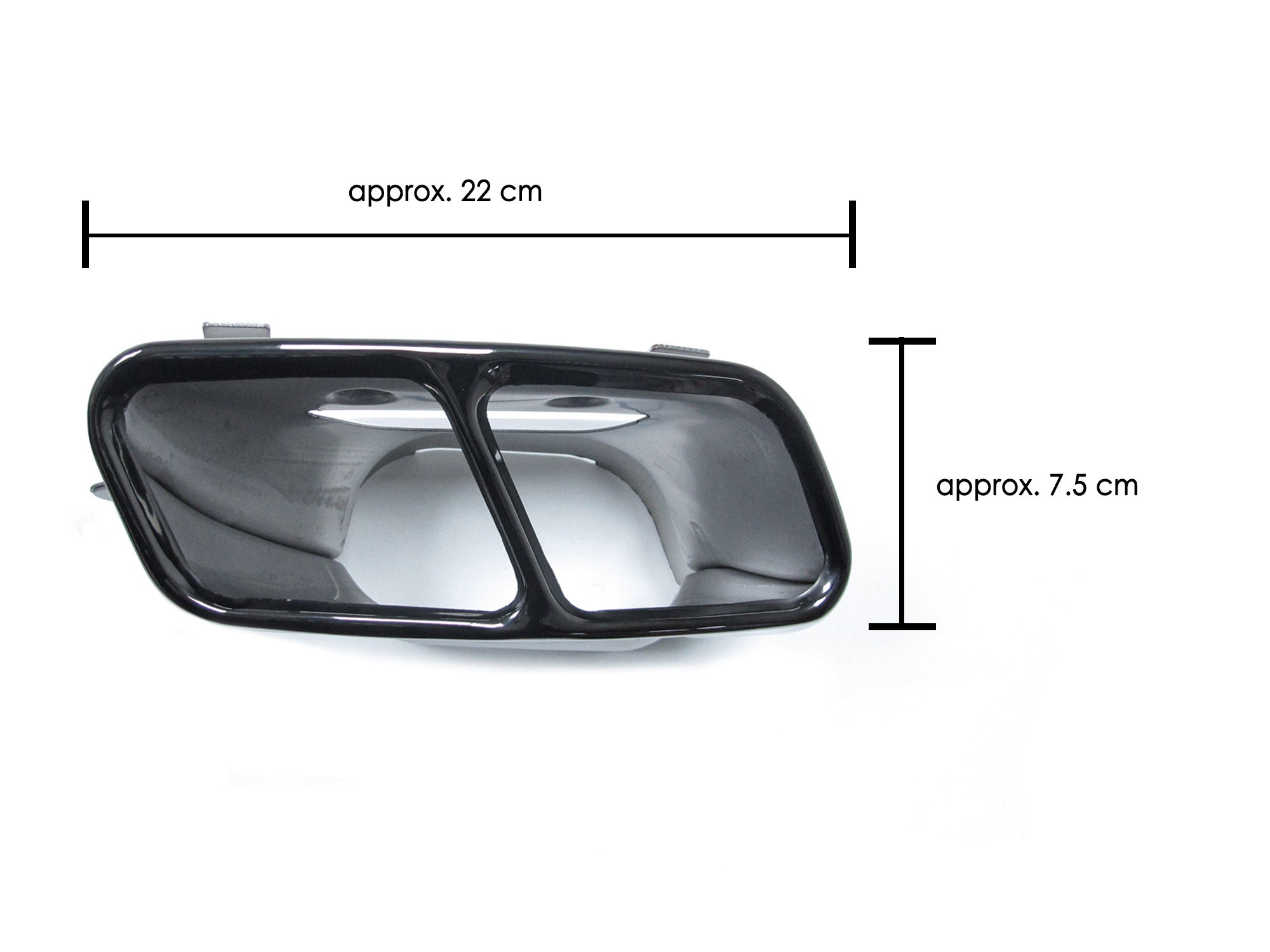 Diffusor Heckdiffusor + Schwarz Auspuffblenden für Mercedes Benz A-Klasse W176 AMG Line A45 AMG ab2015 di17