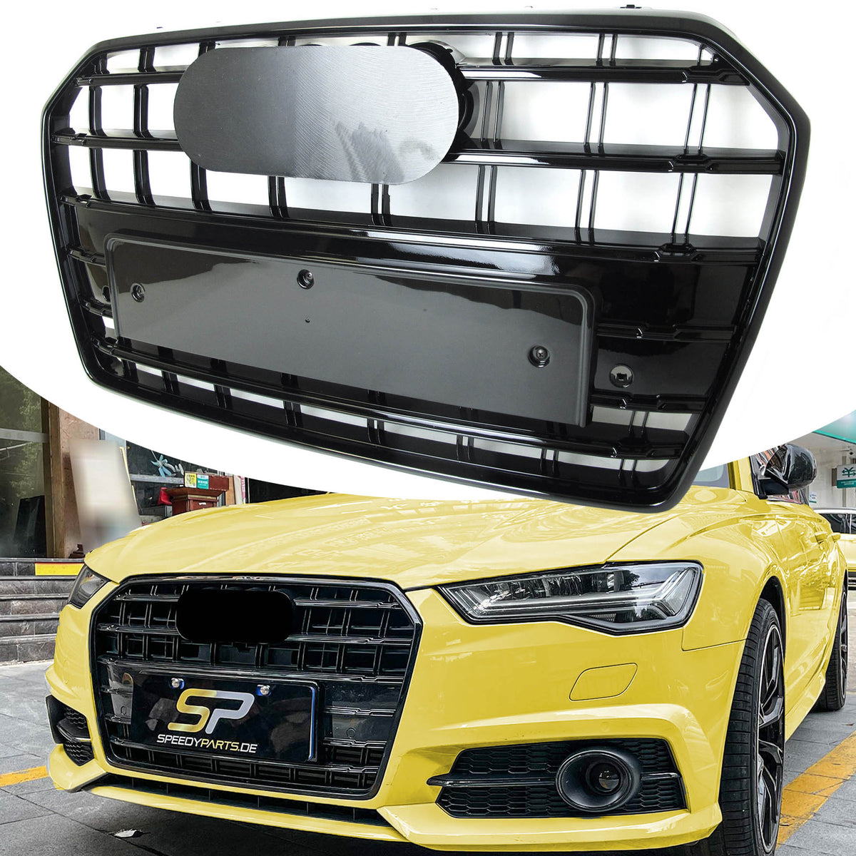 Kühlergrill Grill Schwarz für Audi A6 C7 4G S6 Limousine Avant S Line MOPF 2015-2018 fg178