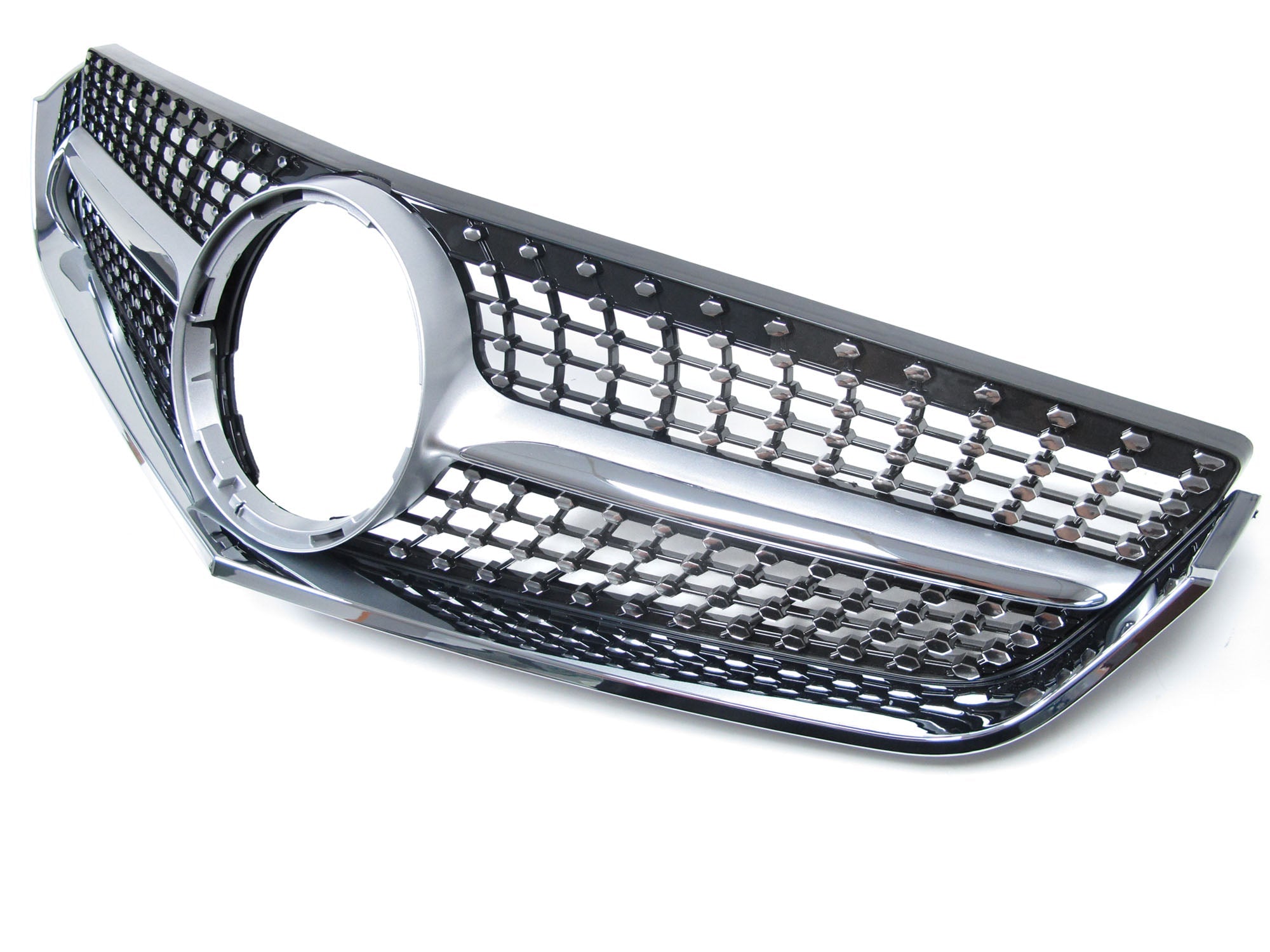 Silber Diamantgrill Kühlergrill Front Grille für Mercedes Benz E Klasse W207 C207 A207 E200 E220 E300 E350 E400 2009 2010 2011 2012 2013 fg6