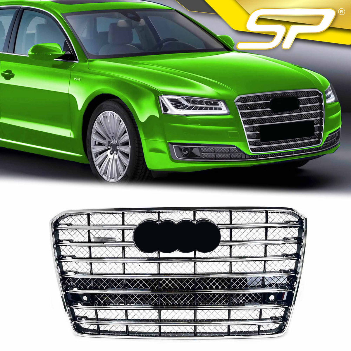 Sport Chrom Front Grill Kühlergrill Für Audi A8 D4 4H MOPF 2014-2017 fg342