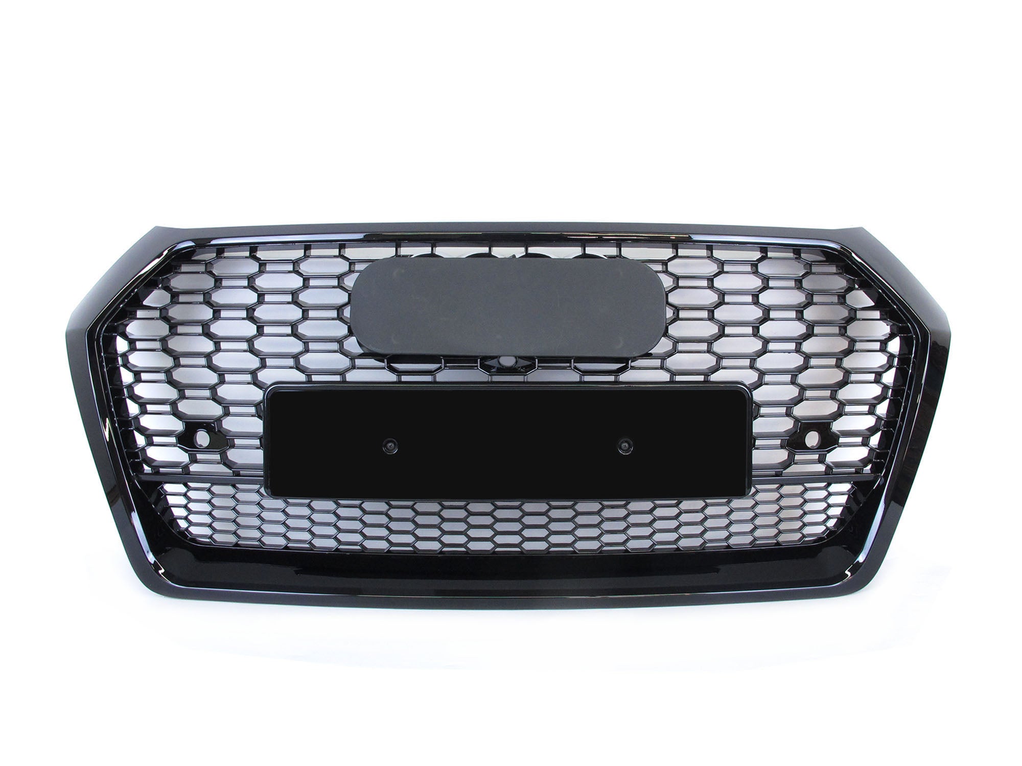 Wabengrill Kühlergrill Front Grill Schwarz Glänzend für Audi Q5 FY 2017-2020 mit PDC