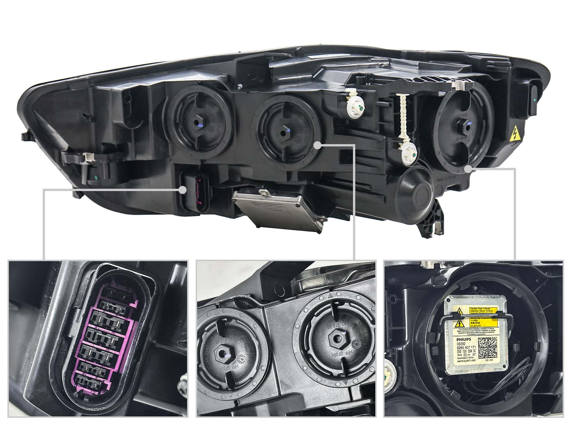 Xenon Scheinwerfer Rechts Beifahrerseite + Leuchtmittel für Audi A6 4G C7 15-18