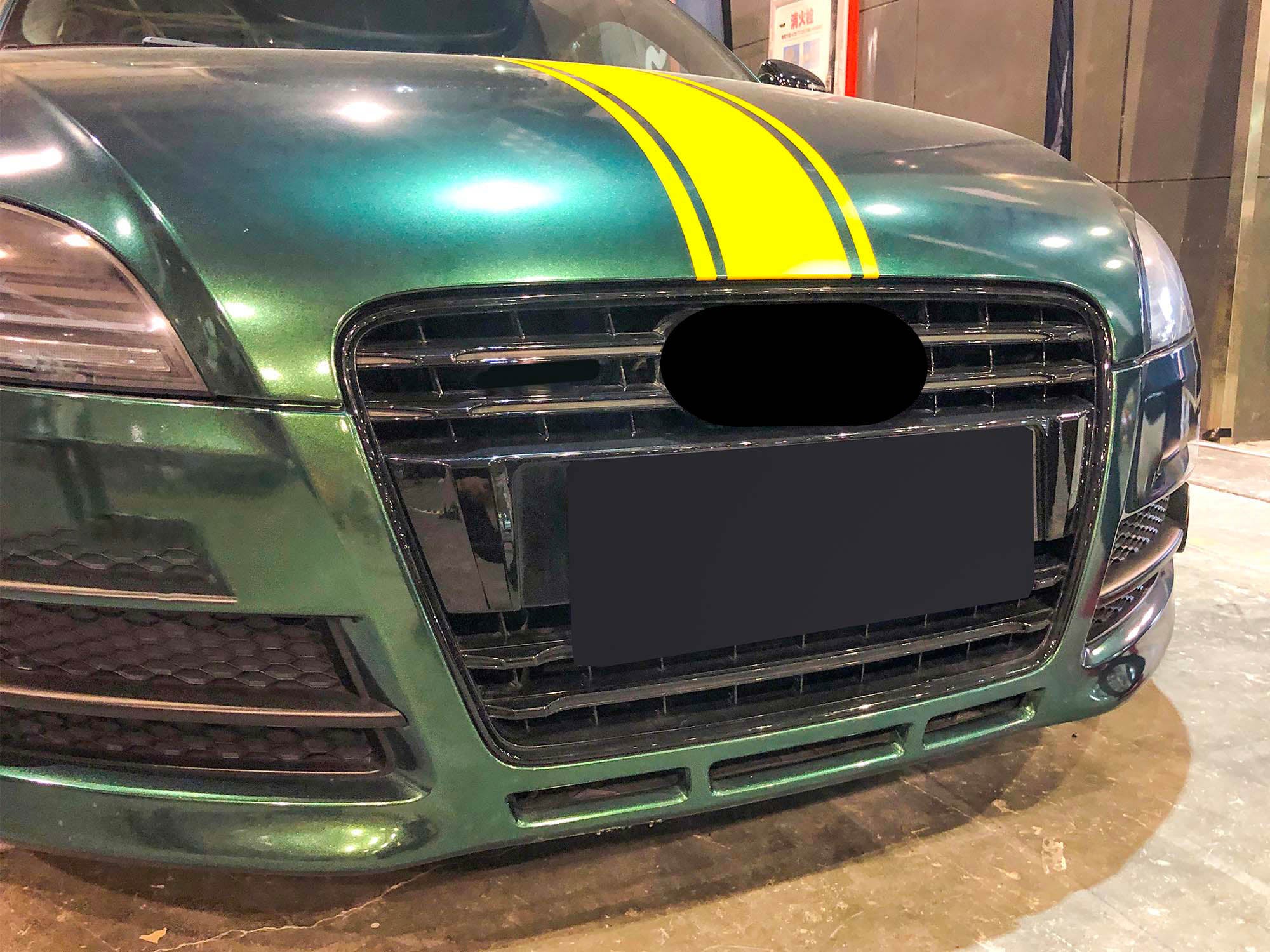 TTRS Optik Kühlergrill Front Grill Wabengrill Schwarz für Audi TT 8J S Line 2006-2014