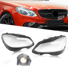 L+R Klar Scheinwerferglas Streuscheiben Linse Für Mercedes E-Kl. W212 2013-2016