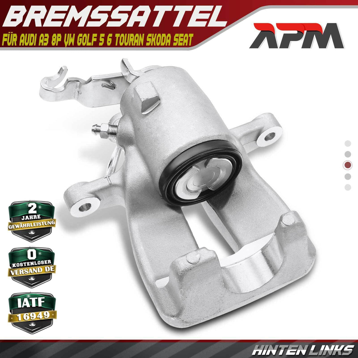 Bremssattel Hinten Links 41mm für Audi A3 8P VW Golf 5 1K 6 5K Jetta Seat Skoda