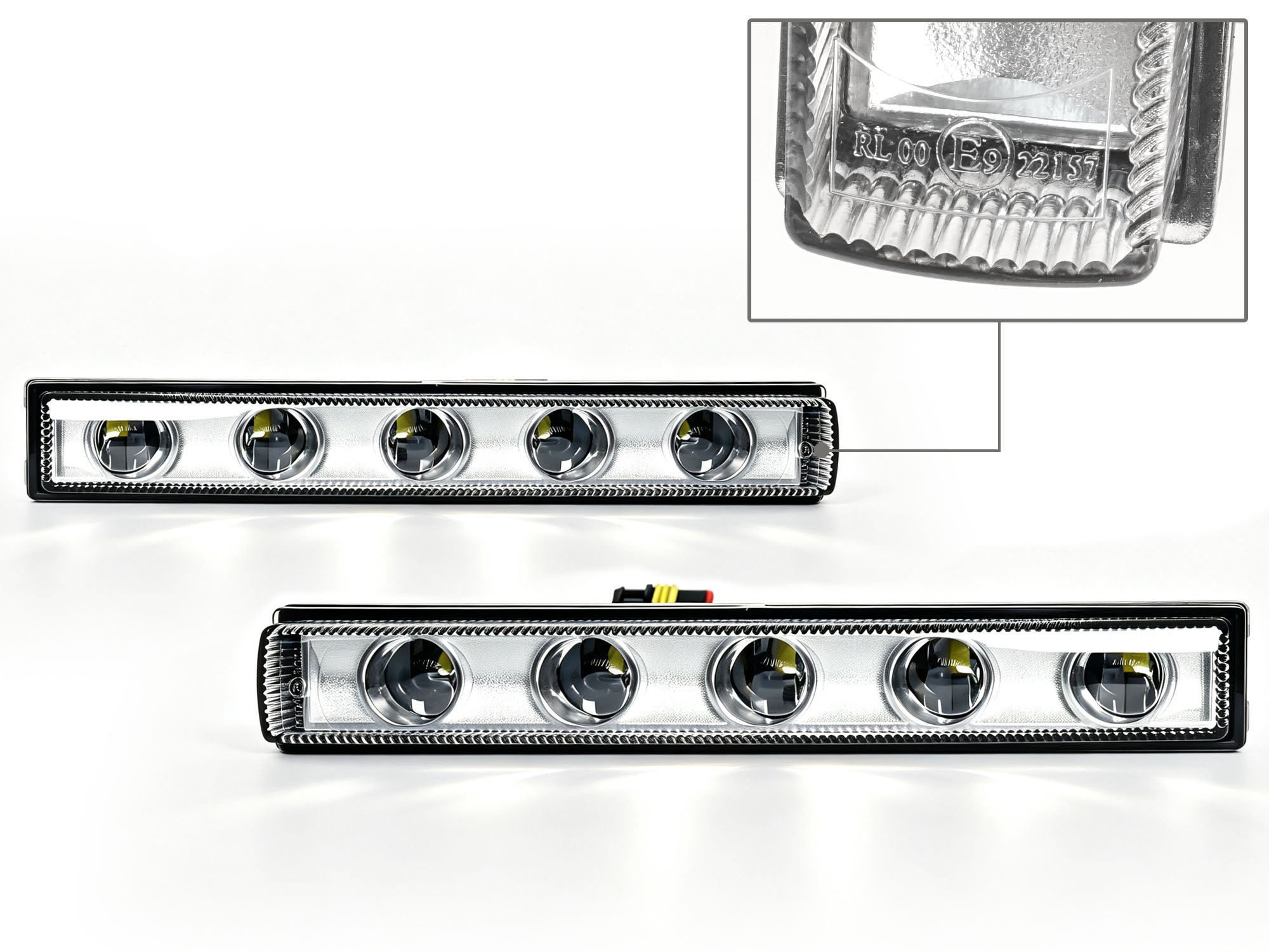 LED Scheinwefer Tagfahrlicht E Zeichen für Mercedes Benz G-Klasse W463 1990-2012