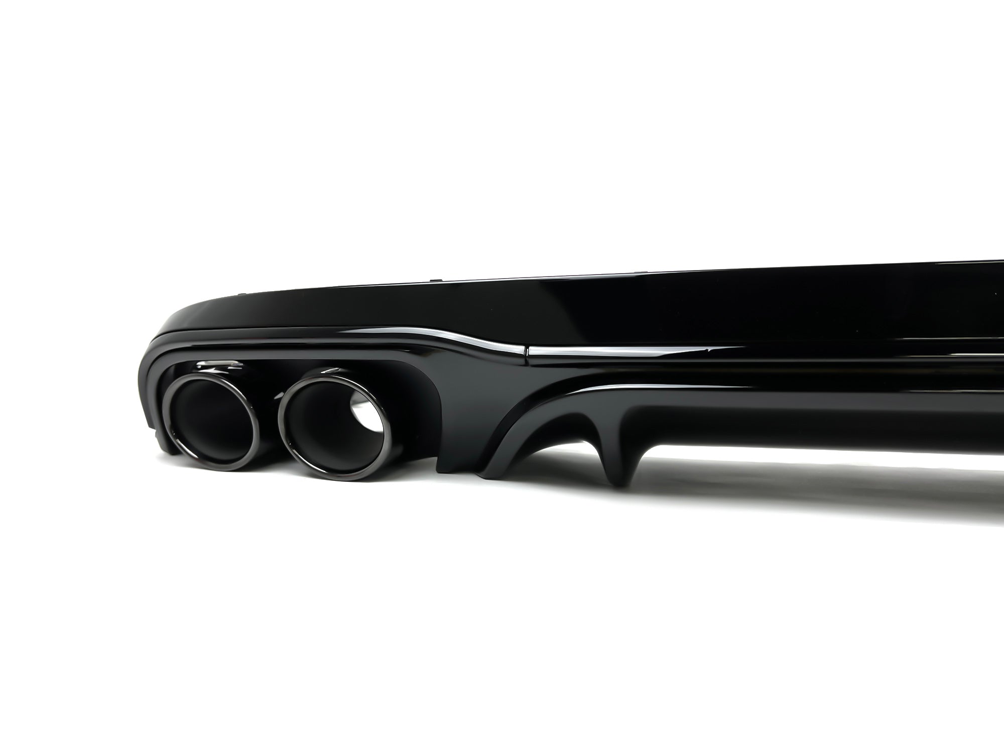 Diffusor Heckdiffusor + Auspuff Schwarz für Mercedes E-Klasse Coupe C238 A238 AMG Line 16-21