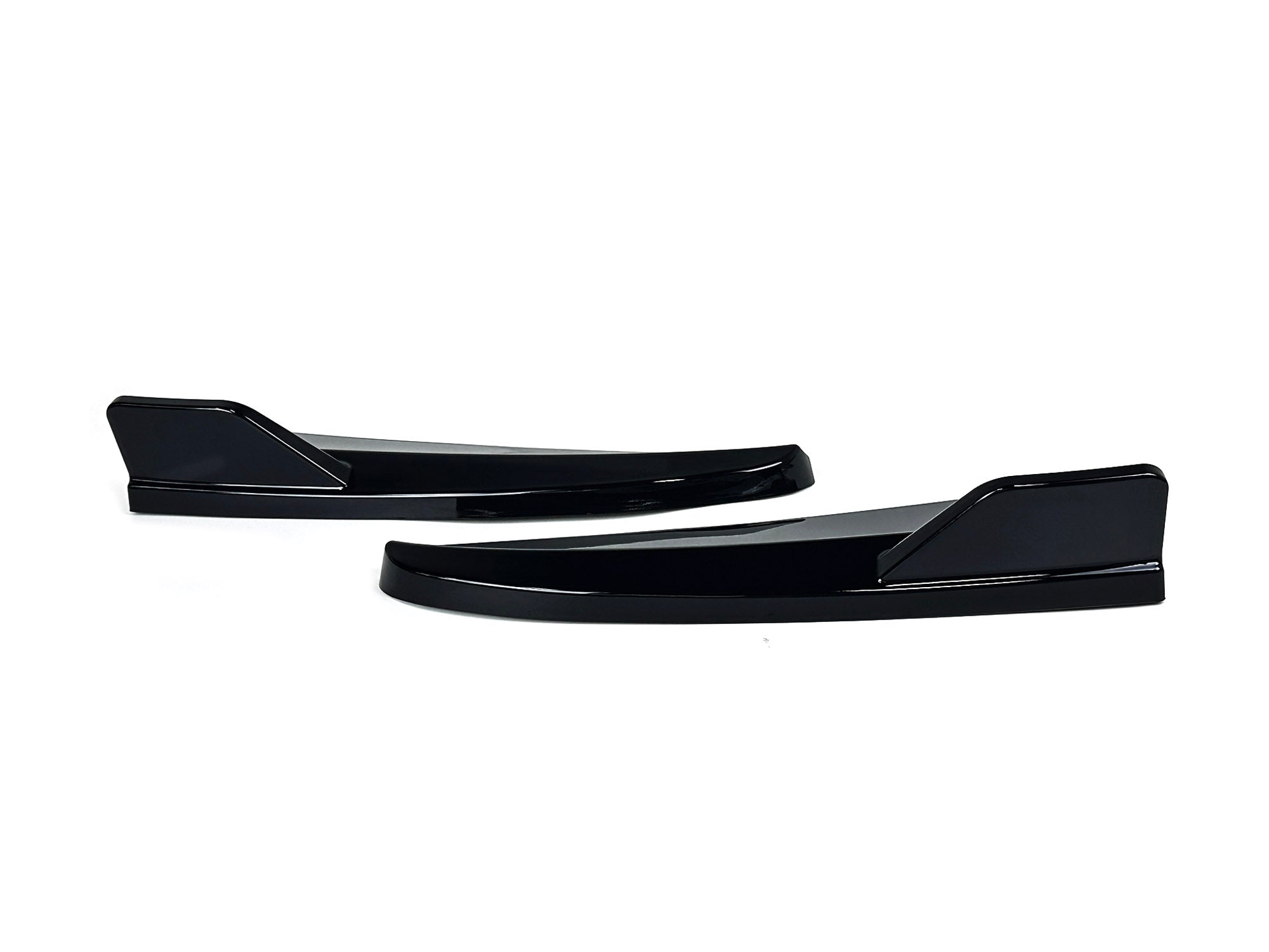 Aero Flaps Flics Heckansatz Flossen Schwarz für Mercedes C W205 Limo 2015-2021