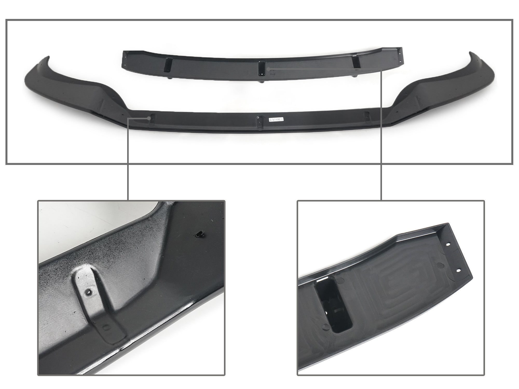 Schwarz Stoßstange Spoiler Lippe Frontspoiler für BMW X6 G06 M Paket 19-25