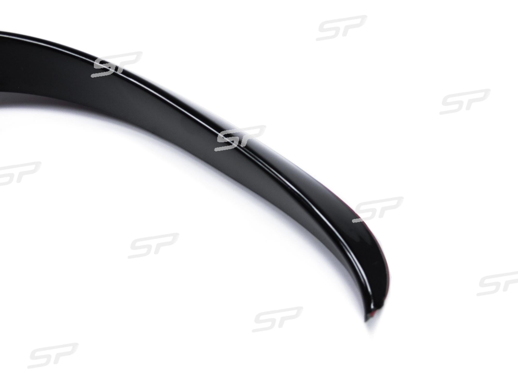 Aero Flaps Flossen Vorne Flaps Schwarz Glanz für Mercedes Benz C Klasse W205 C205 S205 AMG-Line 2019-2023