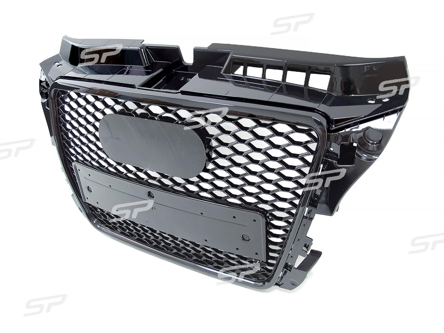 Wabengrill Kühlergrill Front Grill Schwarz für AUDI A3 8P S3 2008-2013 fg86