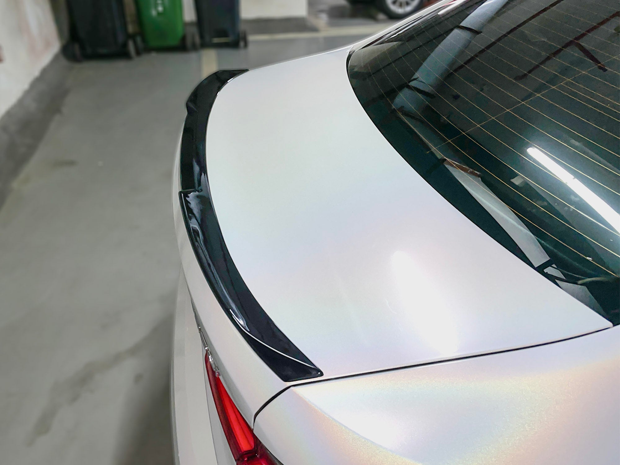Schwarz Spoiler Heckspoiler Lippe Heckflügel Passend für 3er G20 Limo 2019-2022  sp131