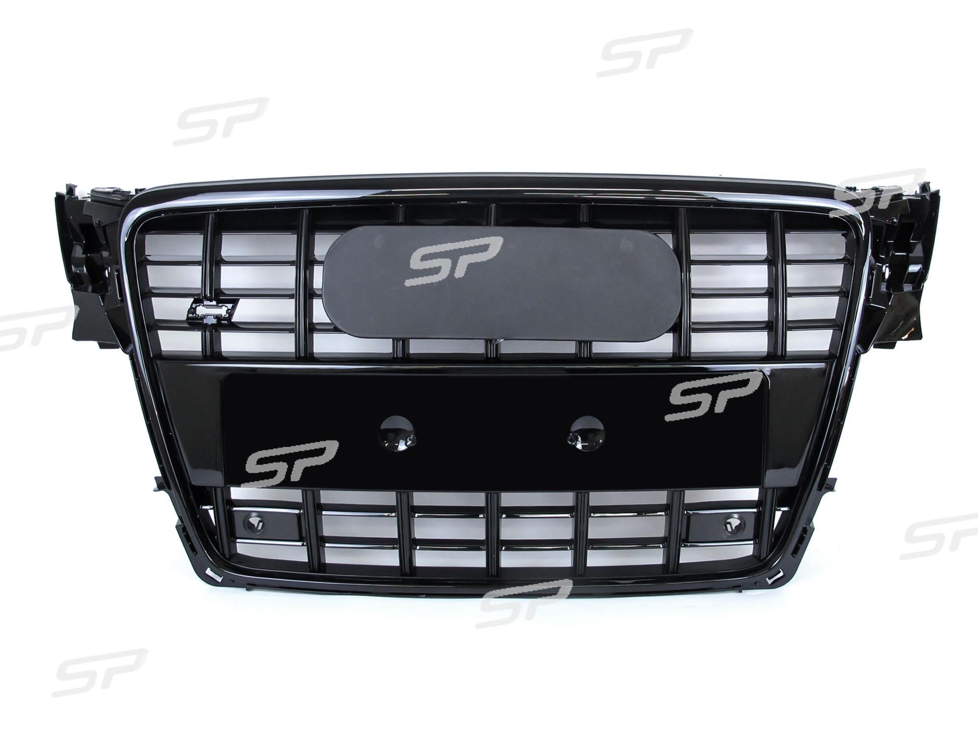 Frontgrill Kühlergrill Schwarz Glanz für Audi A4 S4 B8 Avant Limo S4 2008-2011 fg224