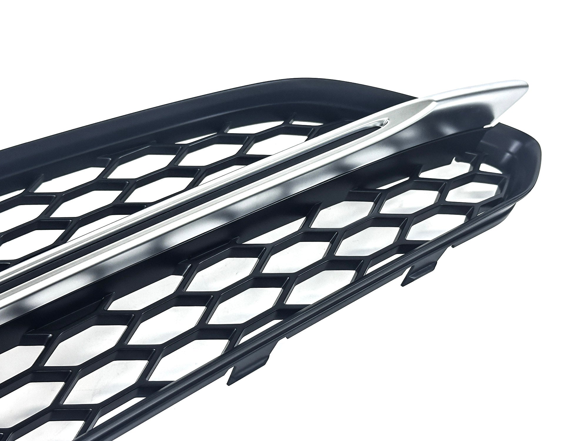 Lüftungsgitter Blenden Grill Gitter Schwarz Chrom für Audi A8 S8 D4 4H S-Line 13-17 MOPF mit ACC